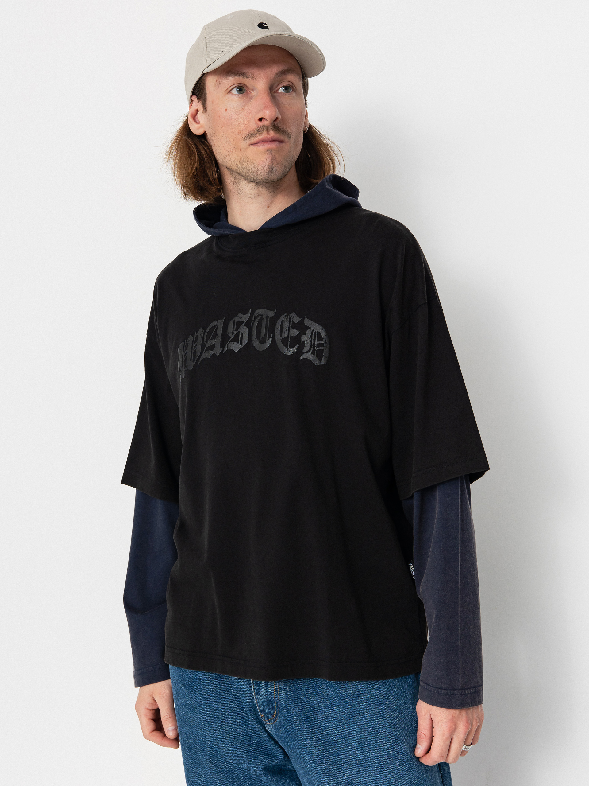 Wasted Paris Legacy Age HD Kapucnis pulóver (faded black/faded night blue)