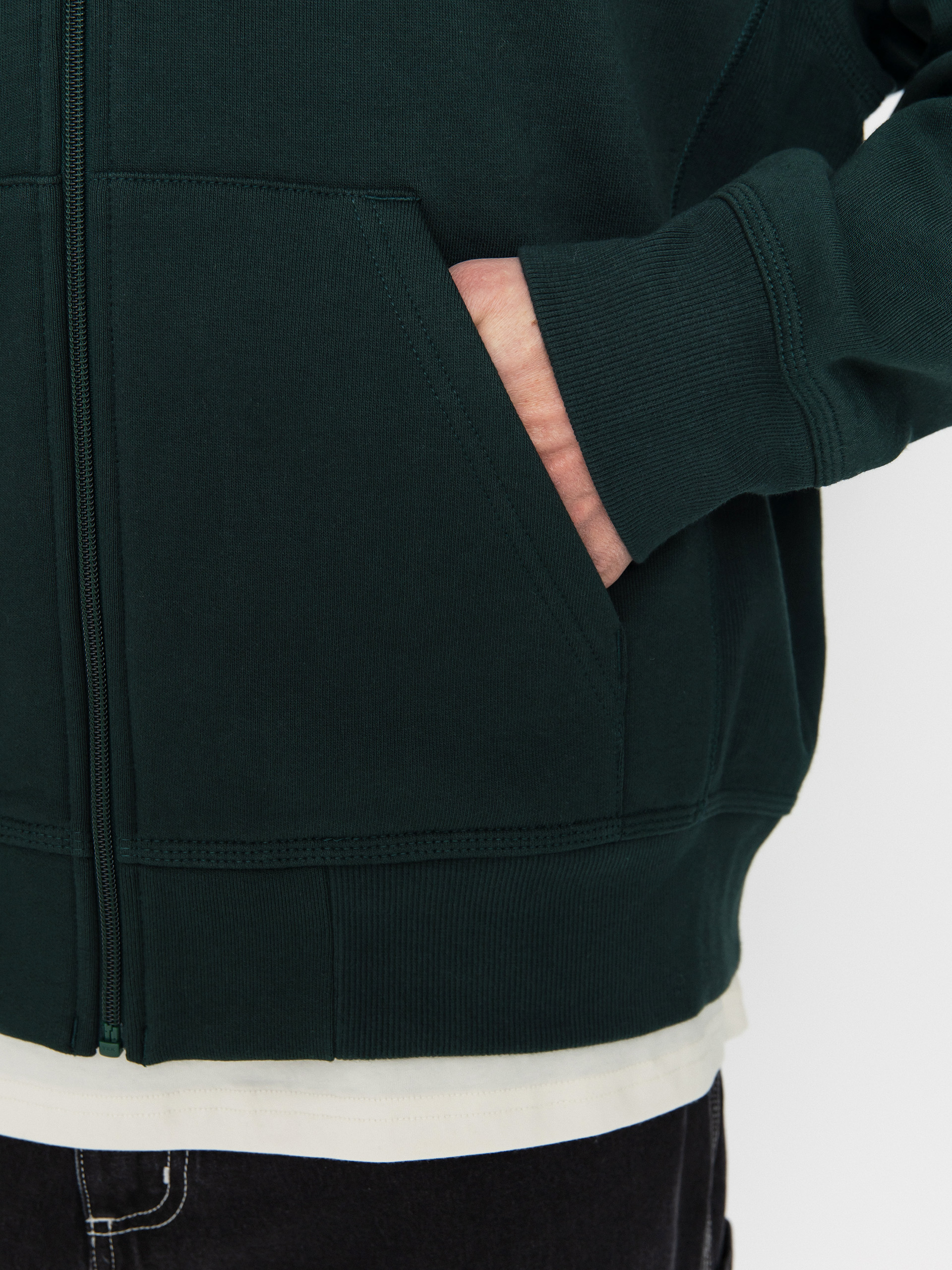 Carhartt WIP American Script ZHD Kapucnis pulóver (conifer)