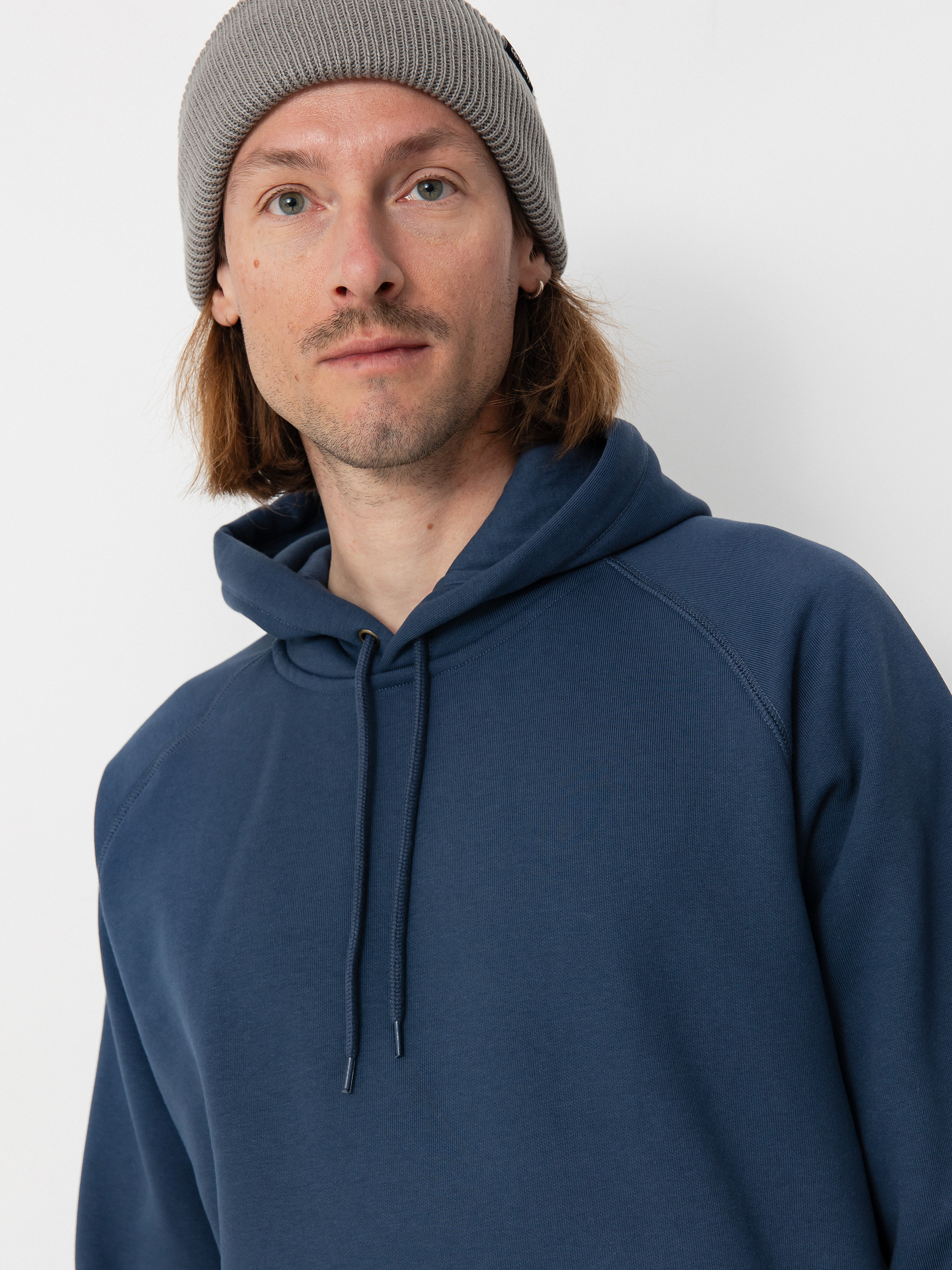 Kapucnis pulóver Carhartt WIP Chase HD (dusky blue/gold)