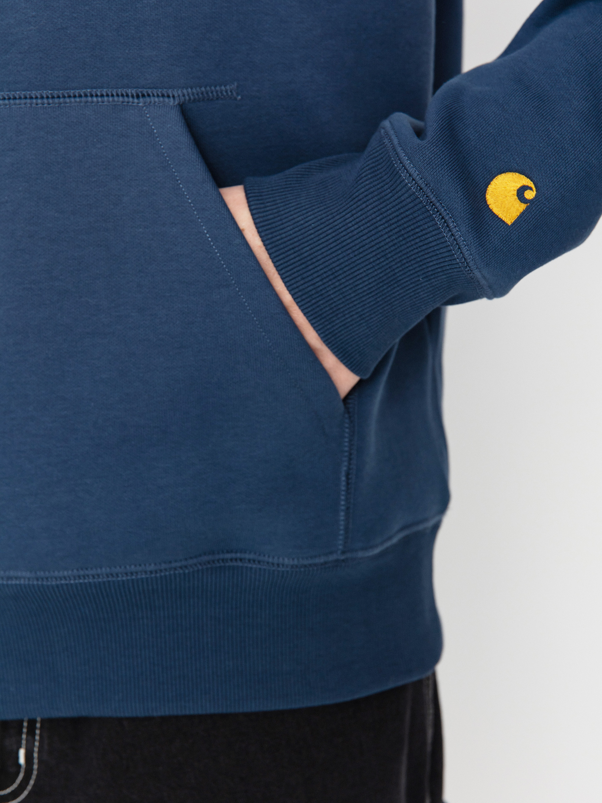 Kapucnis pulóver Carhartt WIP Chase HD (dusky blue/gold)