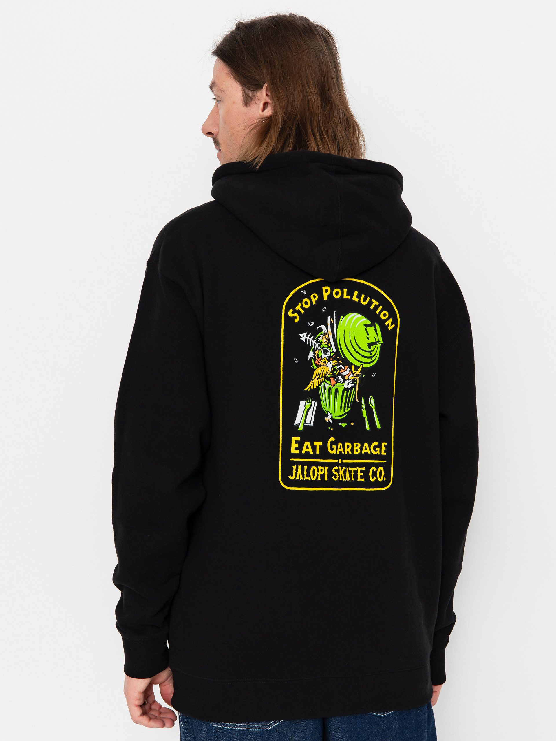 Kapucnis pulóver Antihero Jalopistoppollutn HD (black)