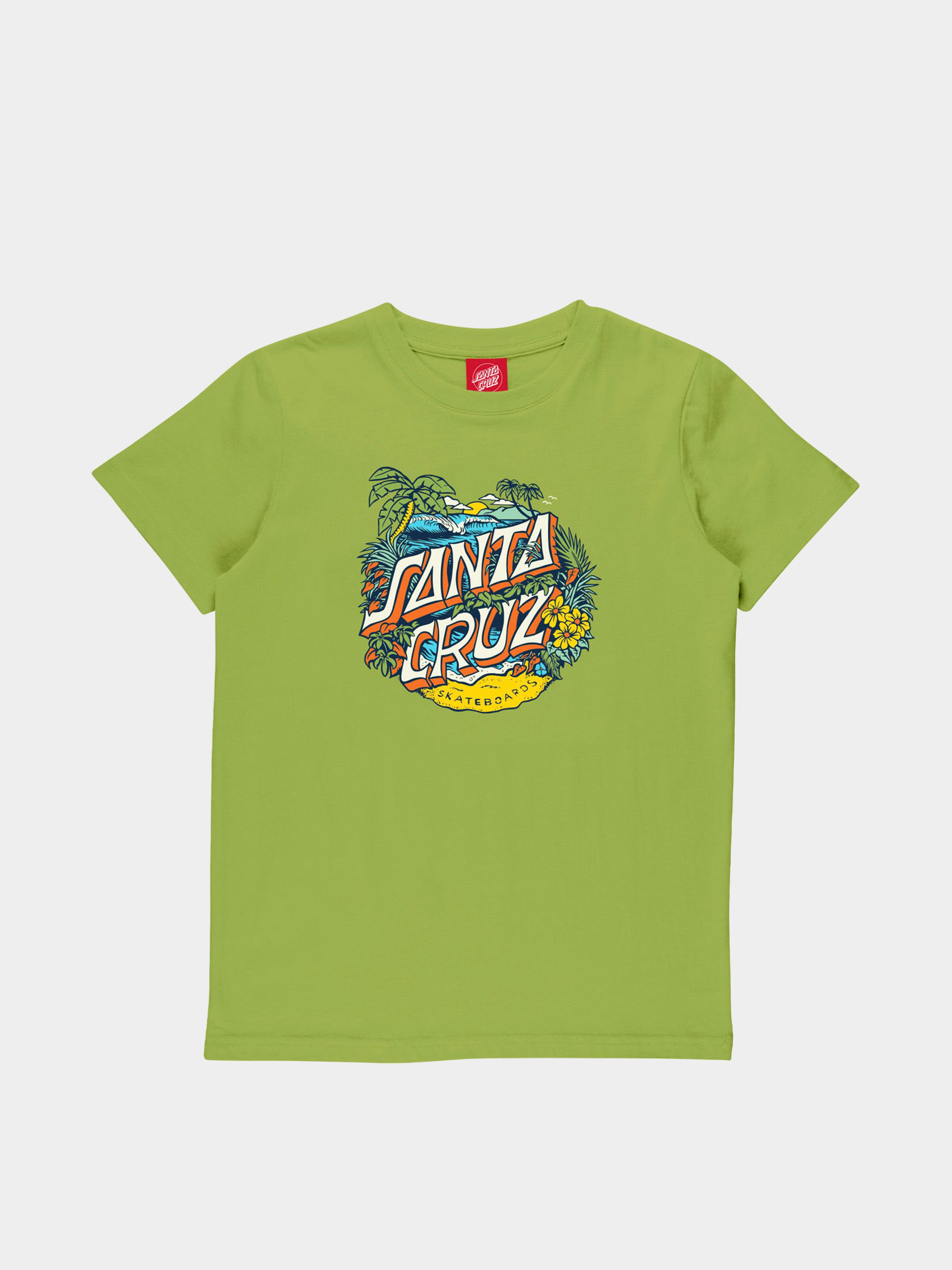 Santa Cruz Aloha Dot Front JR Póló (apple)