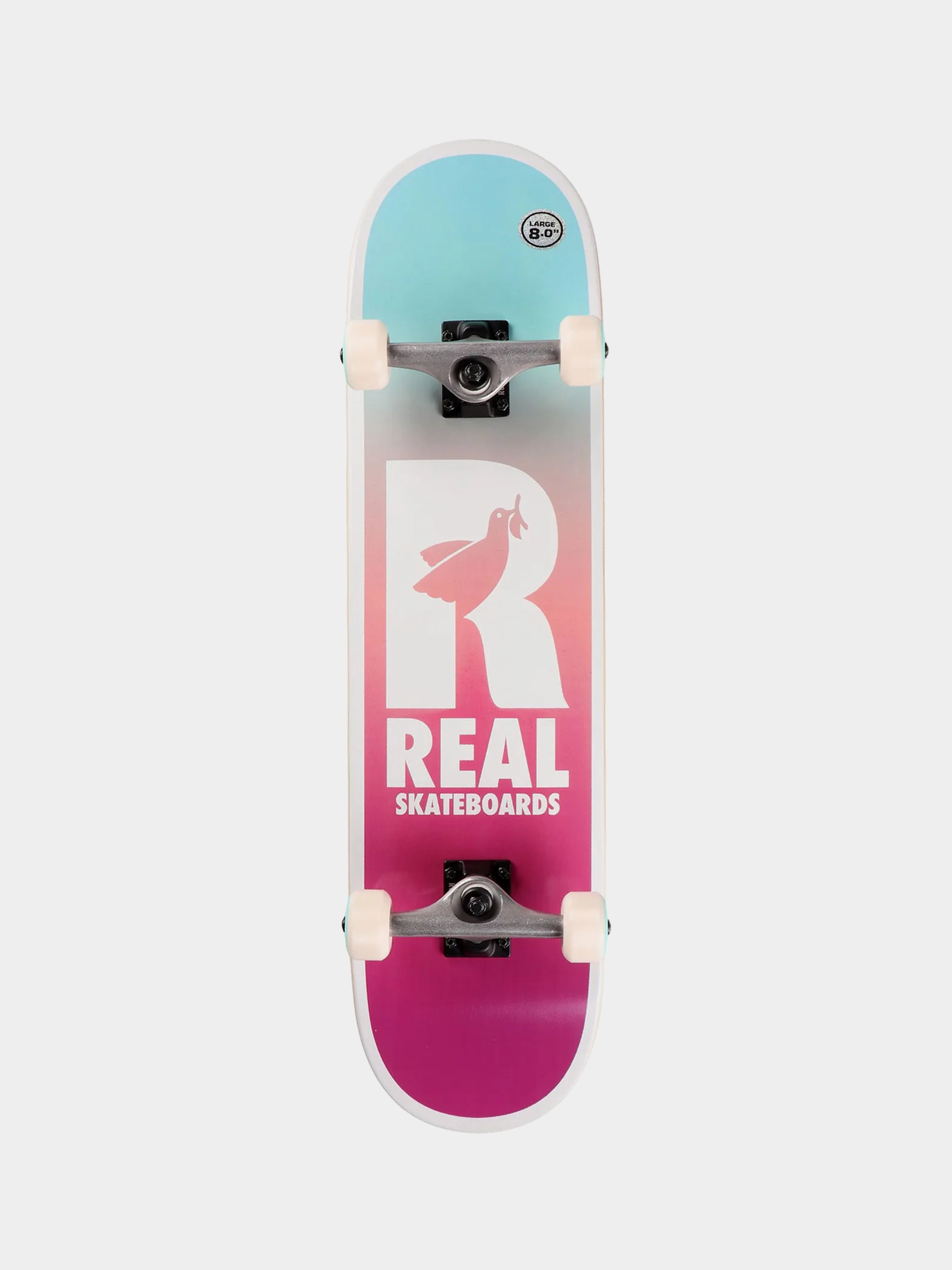 Real Be Free Fade Komplett gu00f6rdeszka (teal/white/purple)