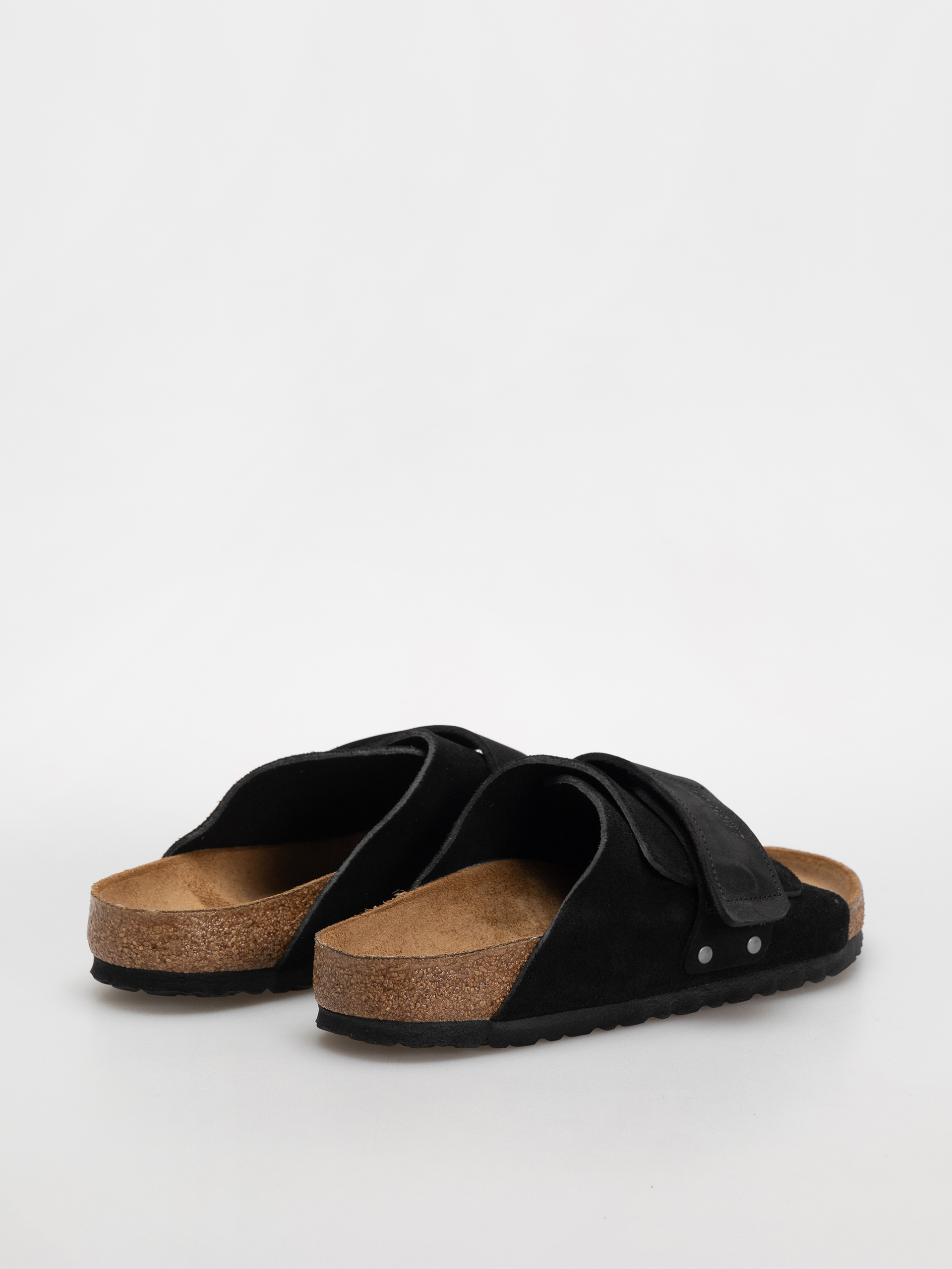 Flip-flop papucsok Birkenstock Kyoto Nubuck Suede Leather Regular (black)