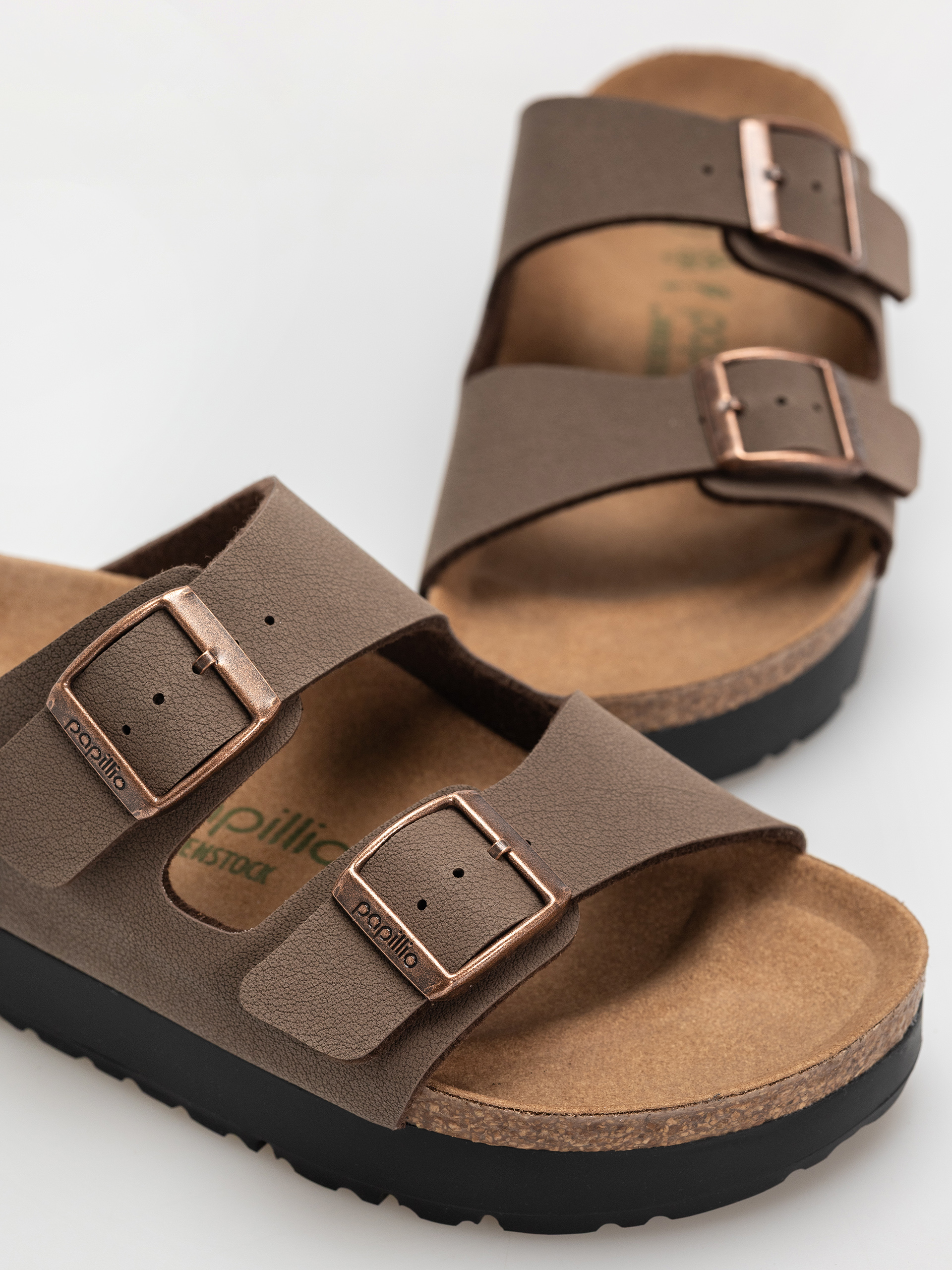 Flip-flop papucsok Birkenstock Arizona Flex Platform Vegan Narrow Wmn (mocca)