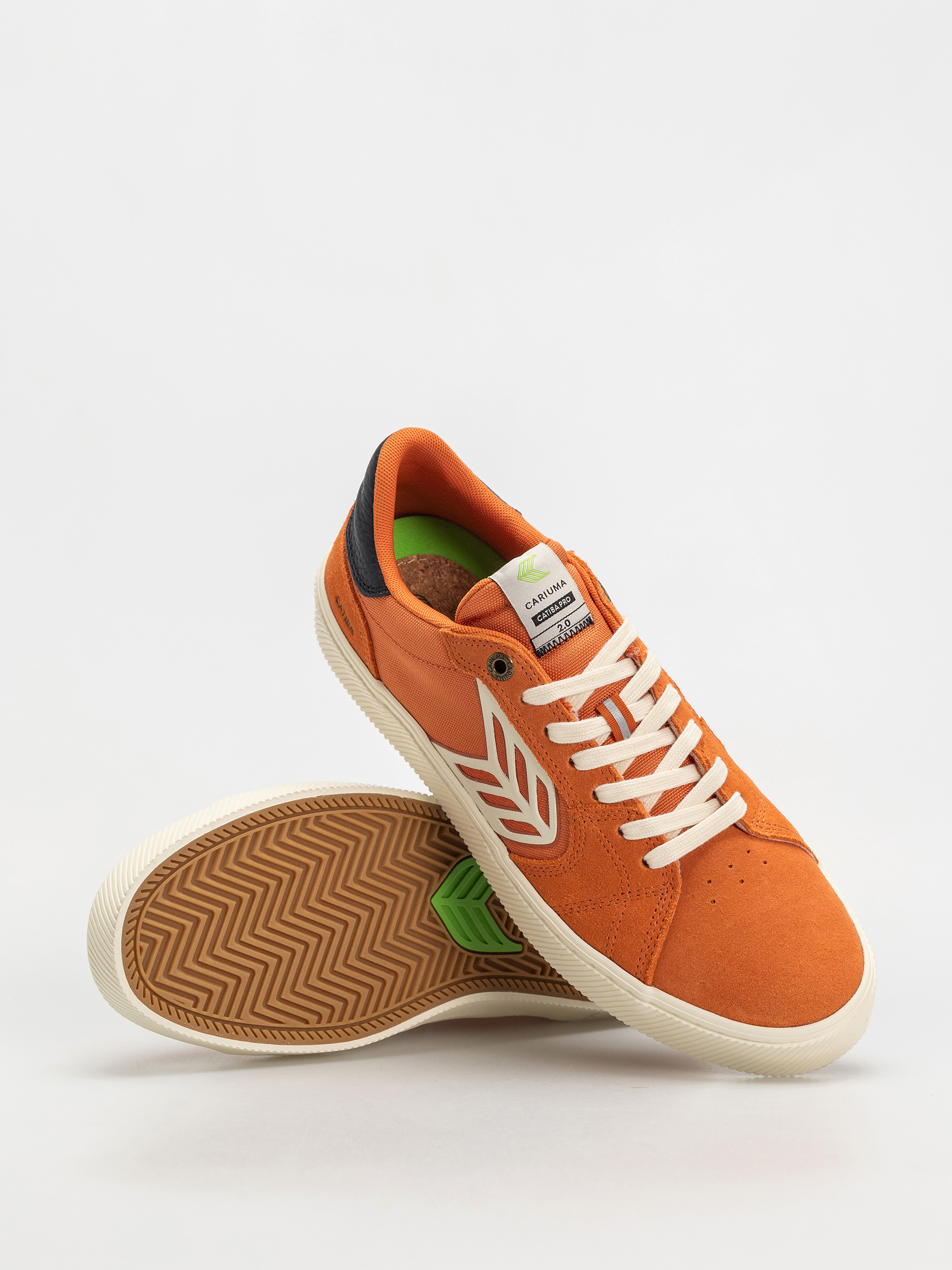 Cariuma Catiba Pro 2.0 Cipők (burnt orange suede and cordura ivory logo navy)