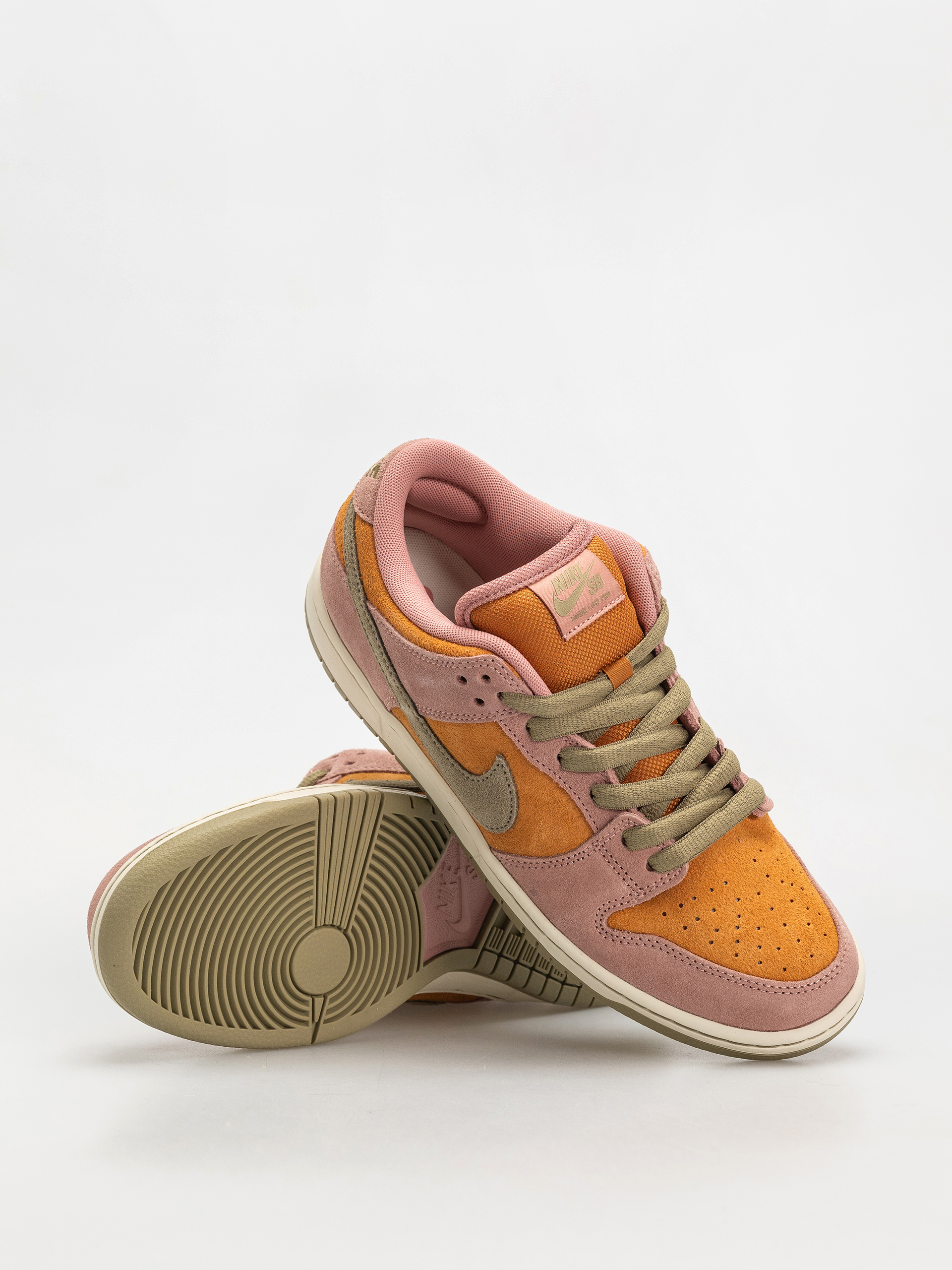 Nike SB Dunk Low Pro Cipők (red stardust/neutral olive monarch)