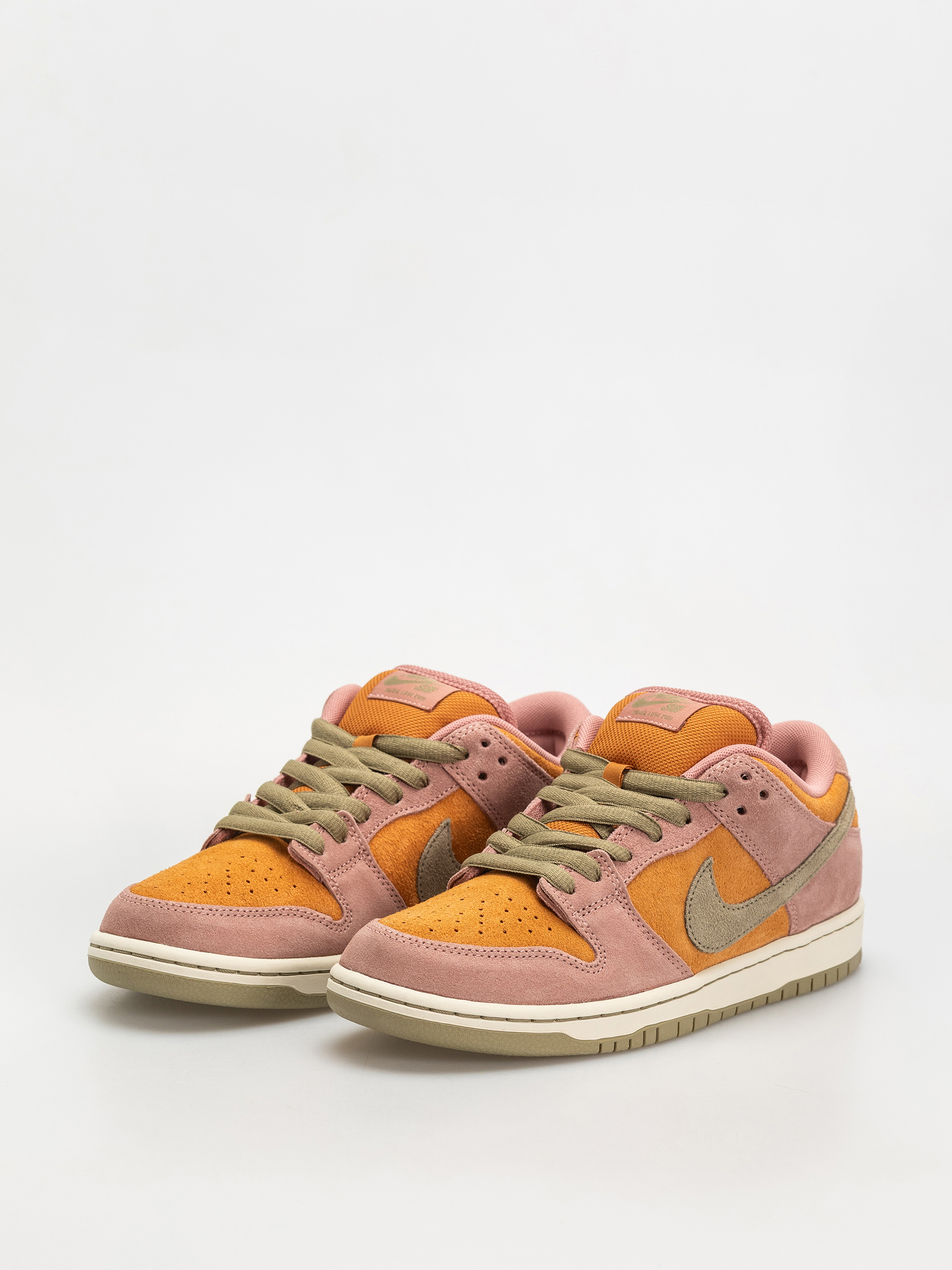 Nike SB Dunk Low Pro Cipők (red stardust/neutral olive monarch)