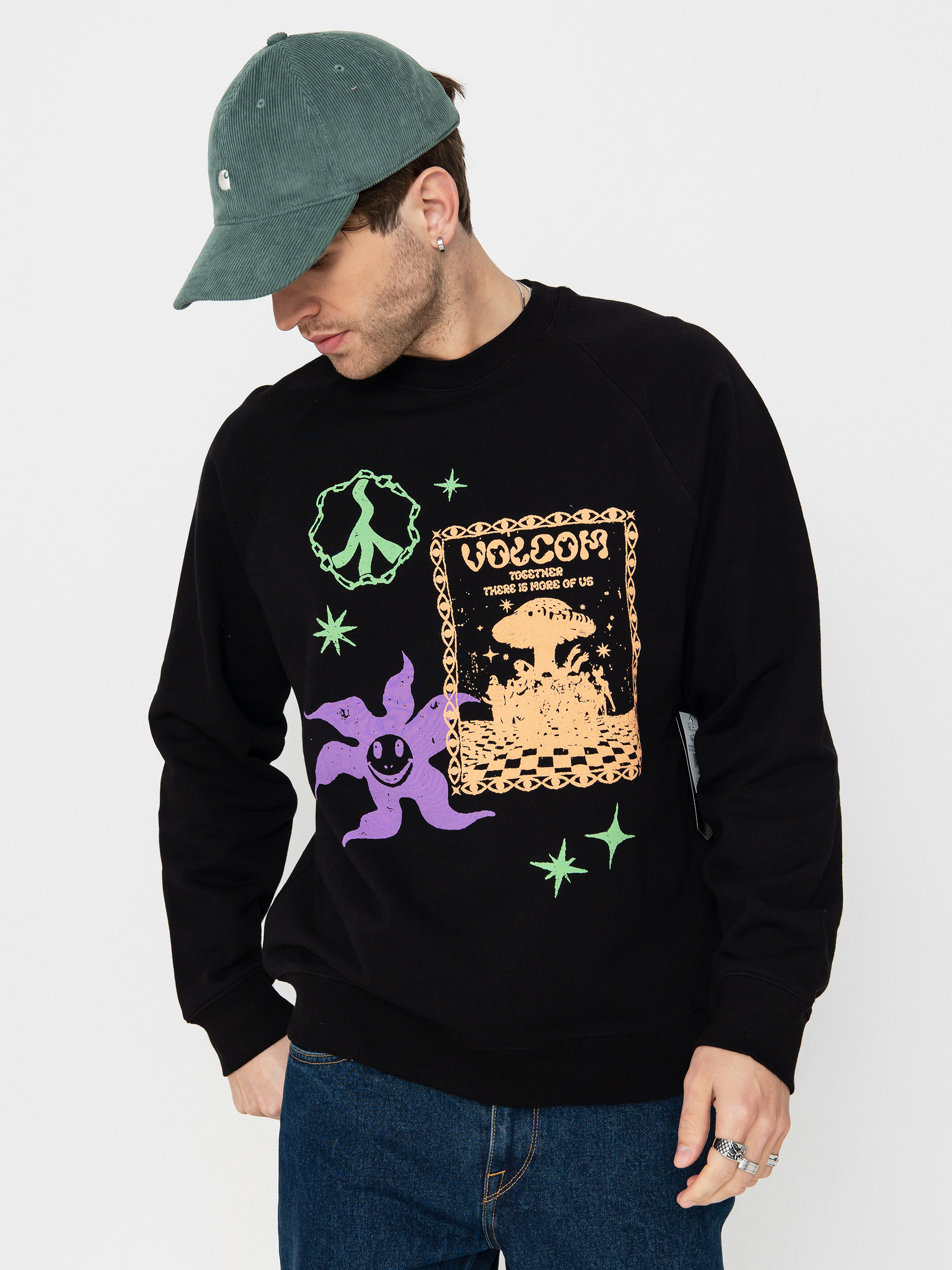 Volcom Fa F Rygalski Crew Pulóver (black)