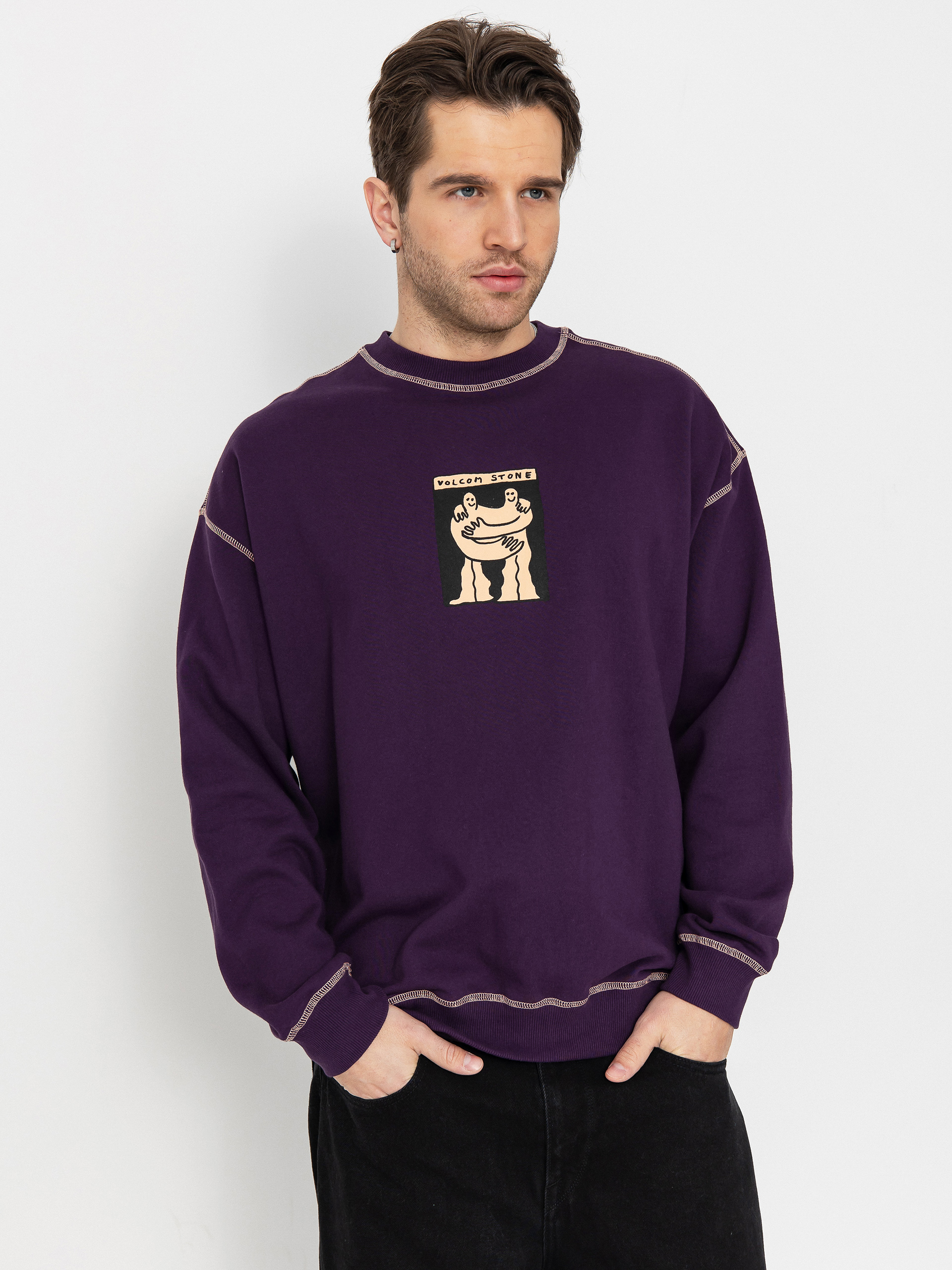 Volcom Podcol Crew Pulóver (grape royale)