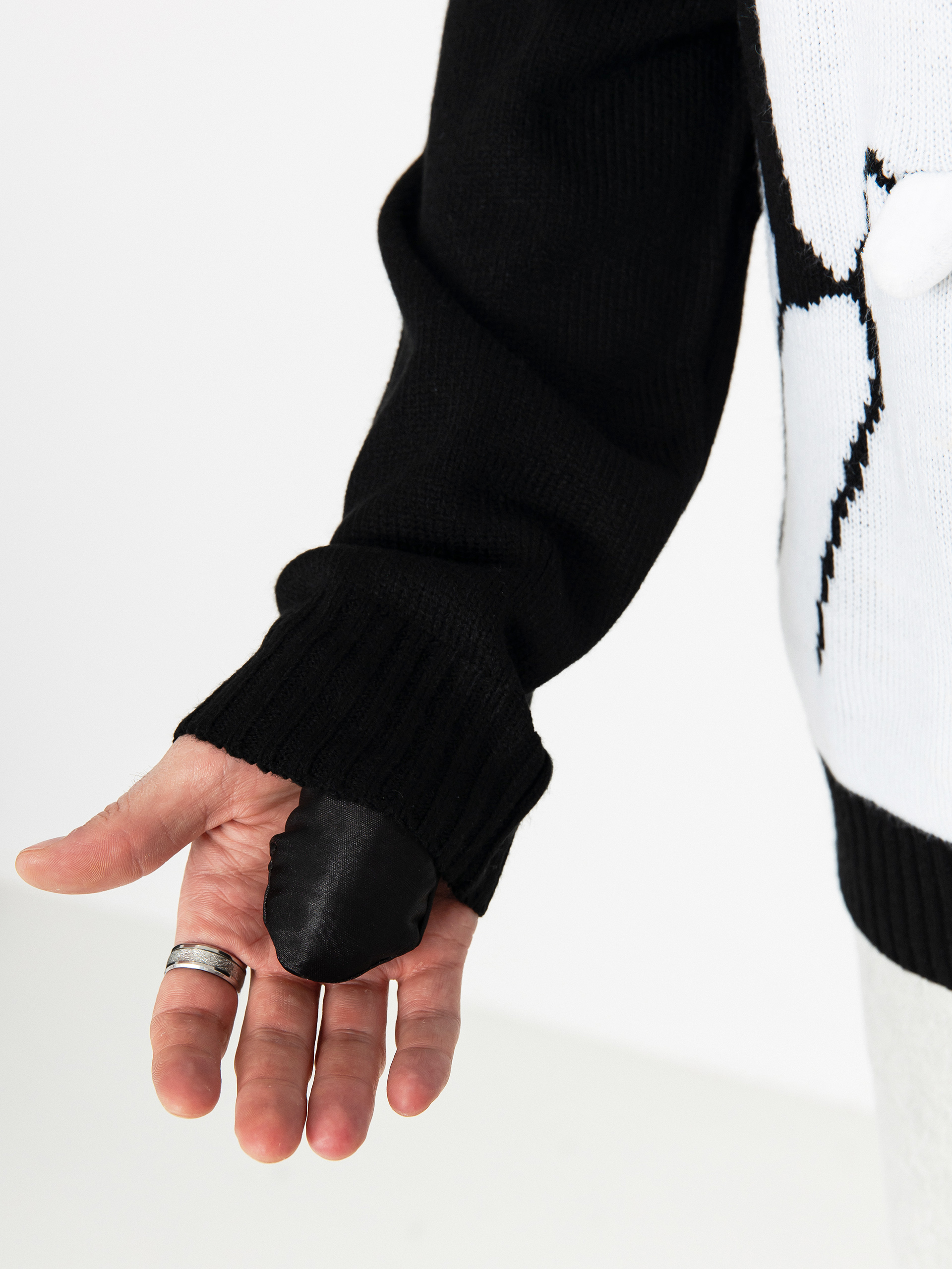 Pulóver RipNDip Lord Nermal Flippy Knitty (black)