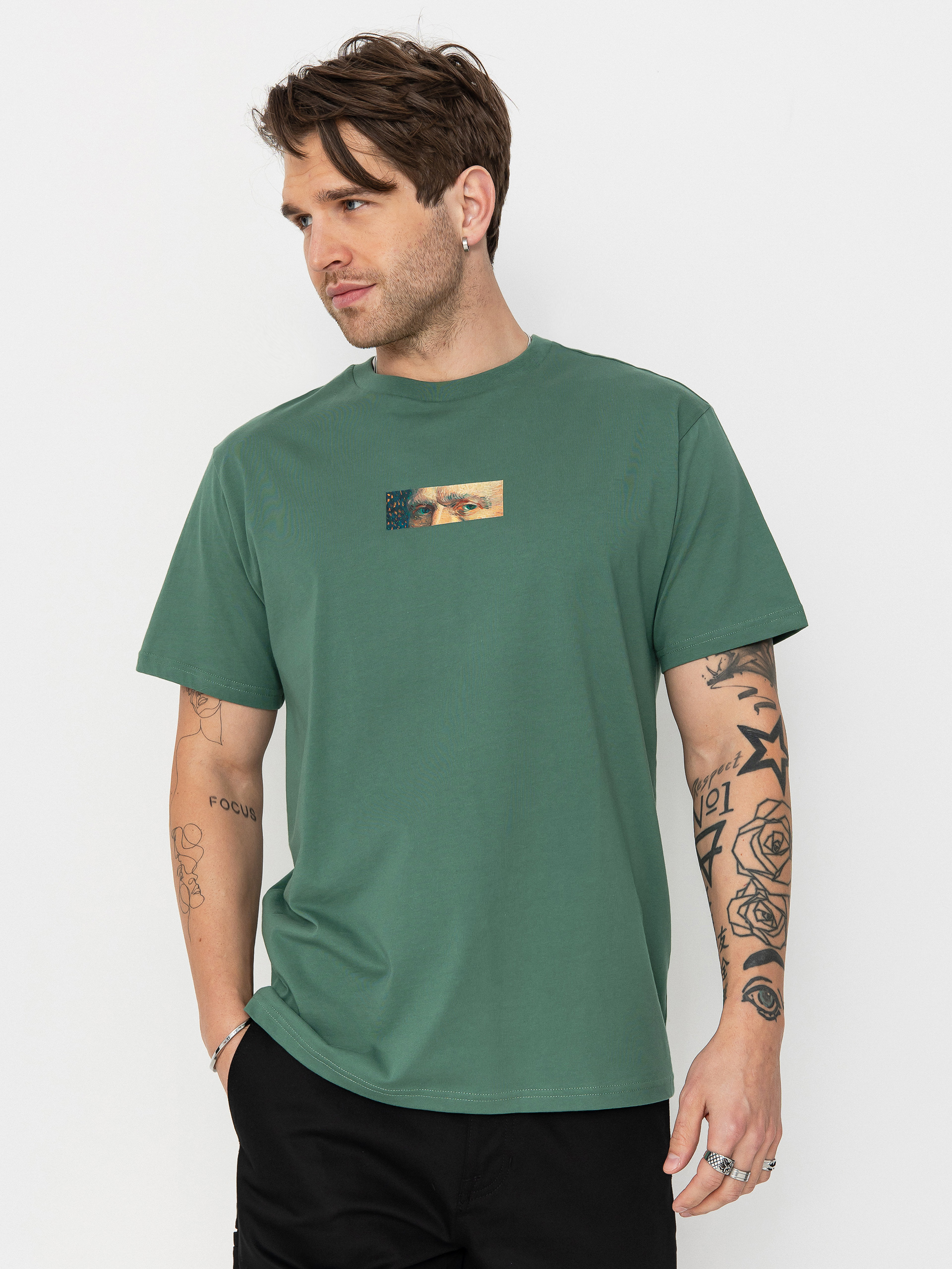 Póló RipNDip Van Nermal (olive)