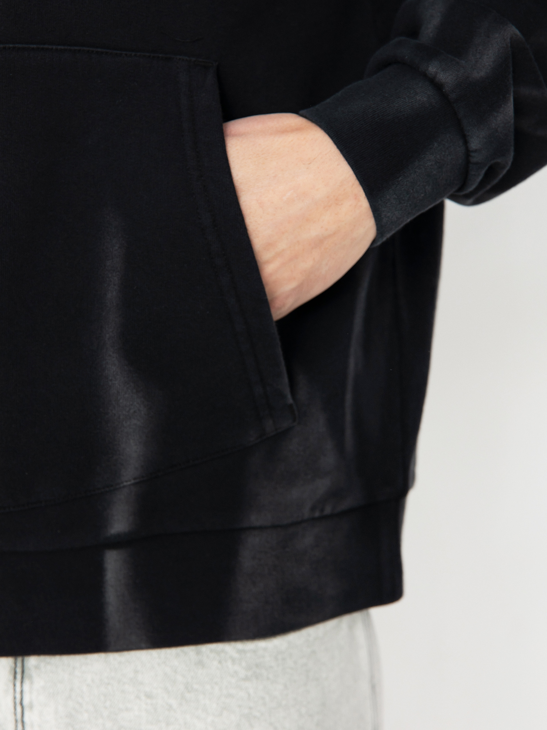 Kapucnis pulóver RipNDip Ripnlit HD (black vintage wash)