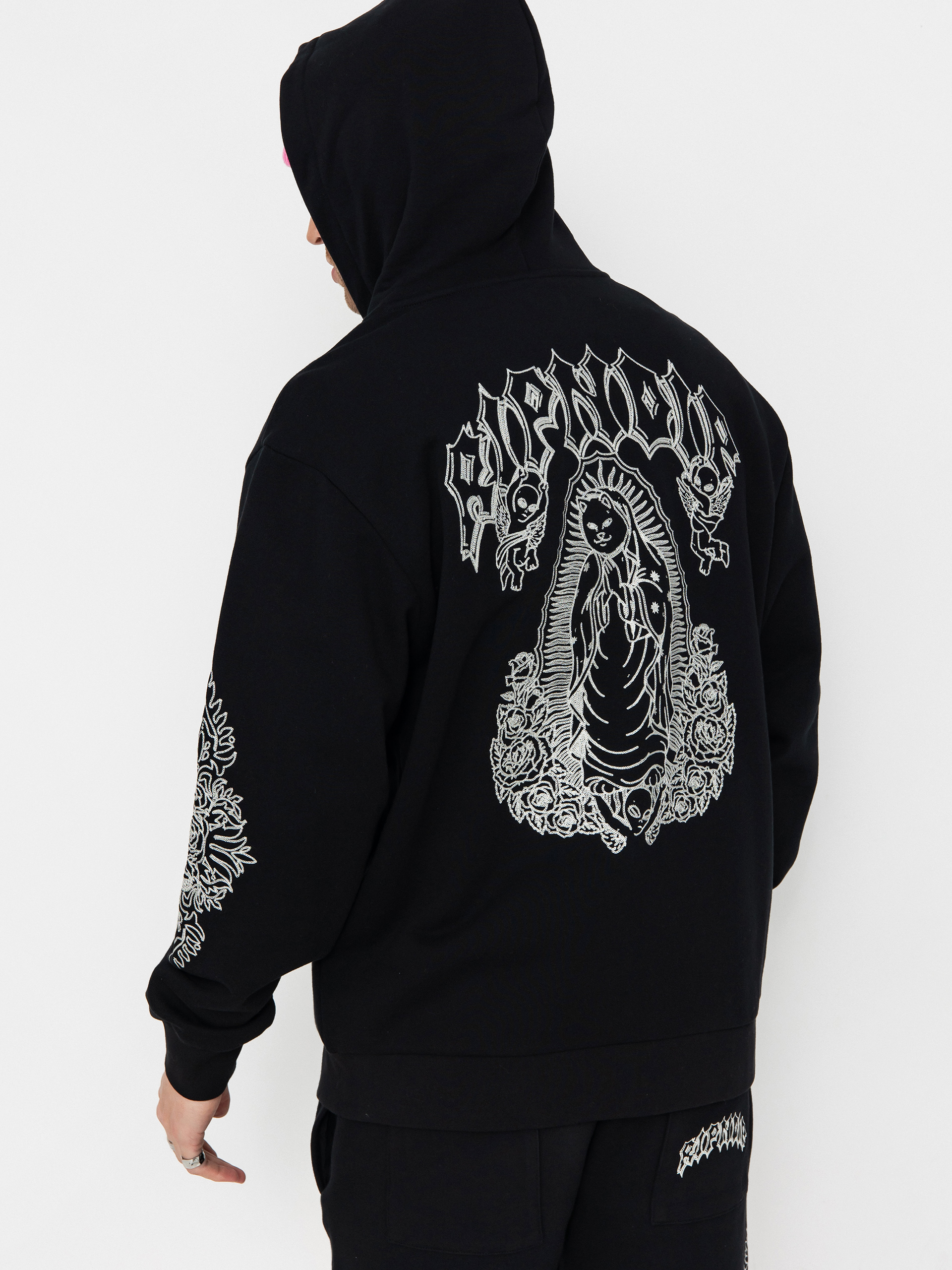 Kapucnis pulóver RipNDip Mother Nerm ZHD (black)