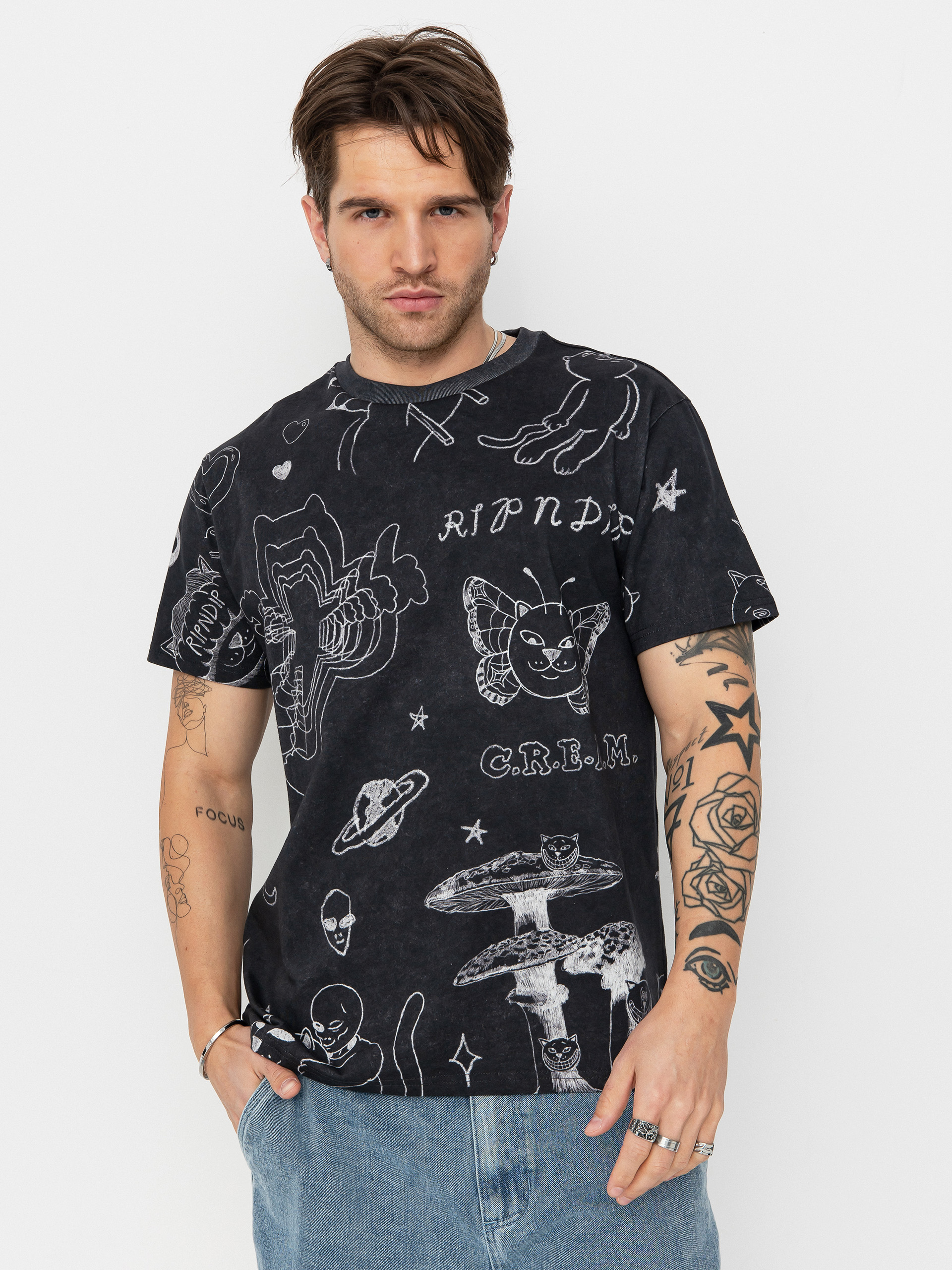 Póló RipNDip Nermal Domination (black wash)