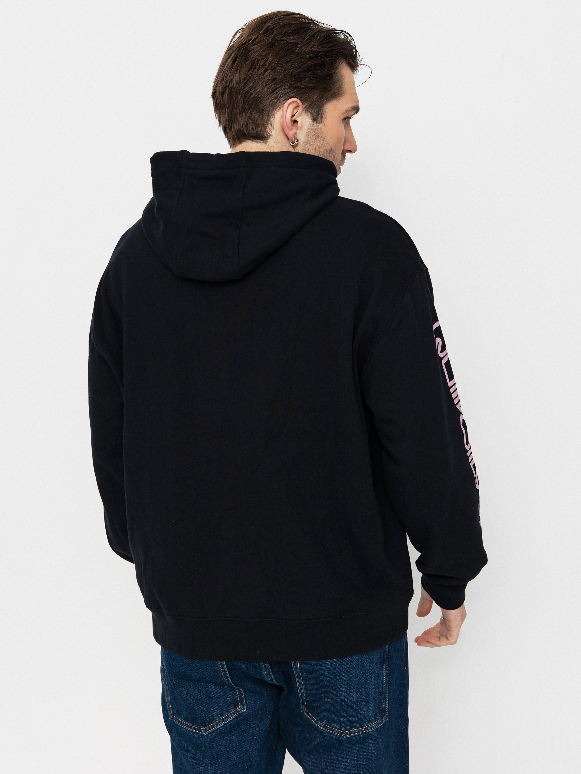 Kapucnis pulóver Quiksilver Omni Logo HD (black)