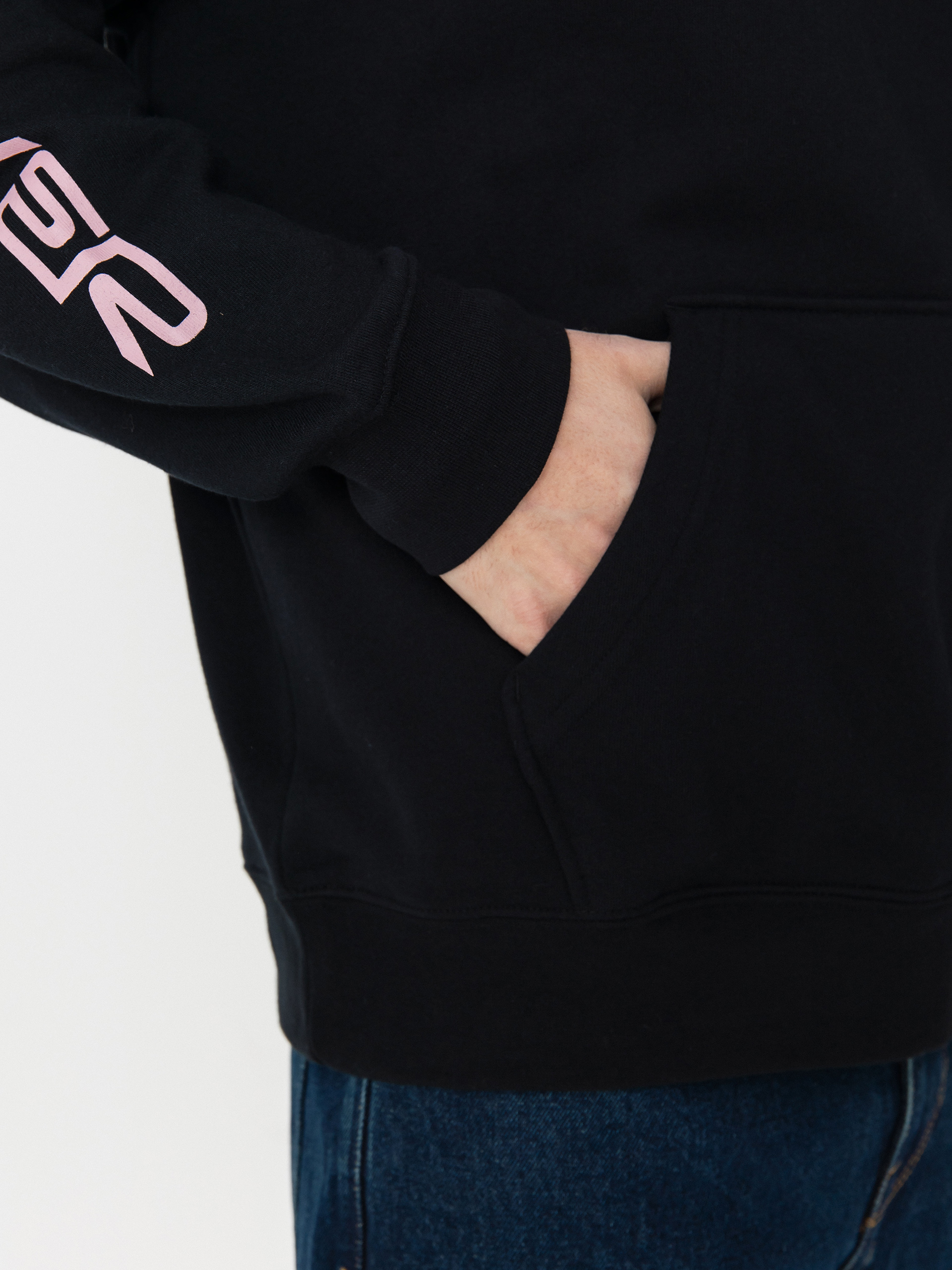 Kapucnis pulóver Quiksilver Omni Logo HD (black)