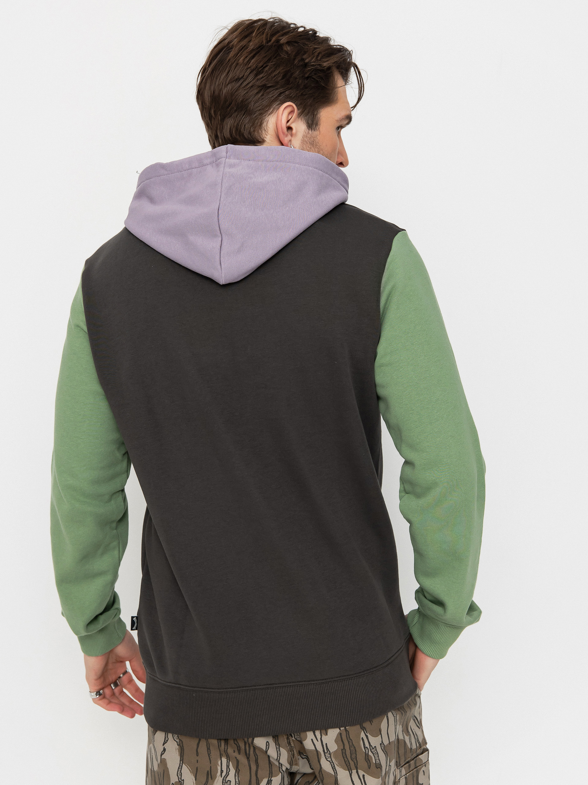 Kapucnis pulóver Billabong Arch Block HD (raven)