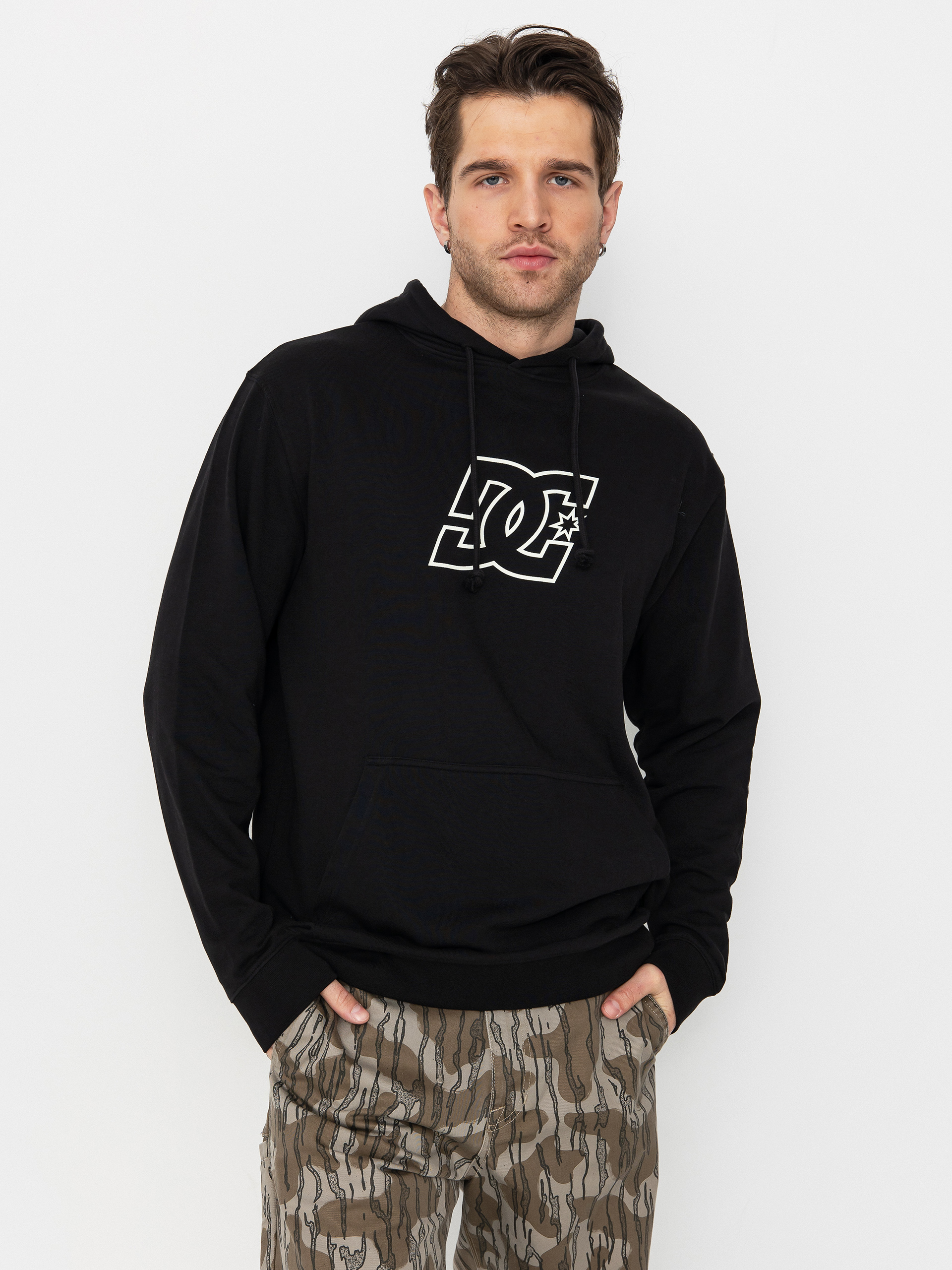 Kapucnis pulóver DC Pallet HD (black)