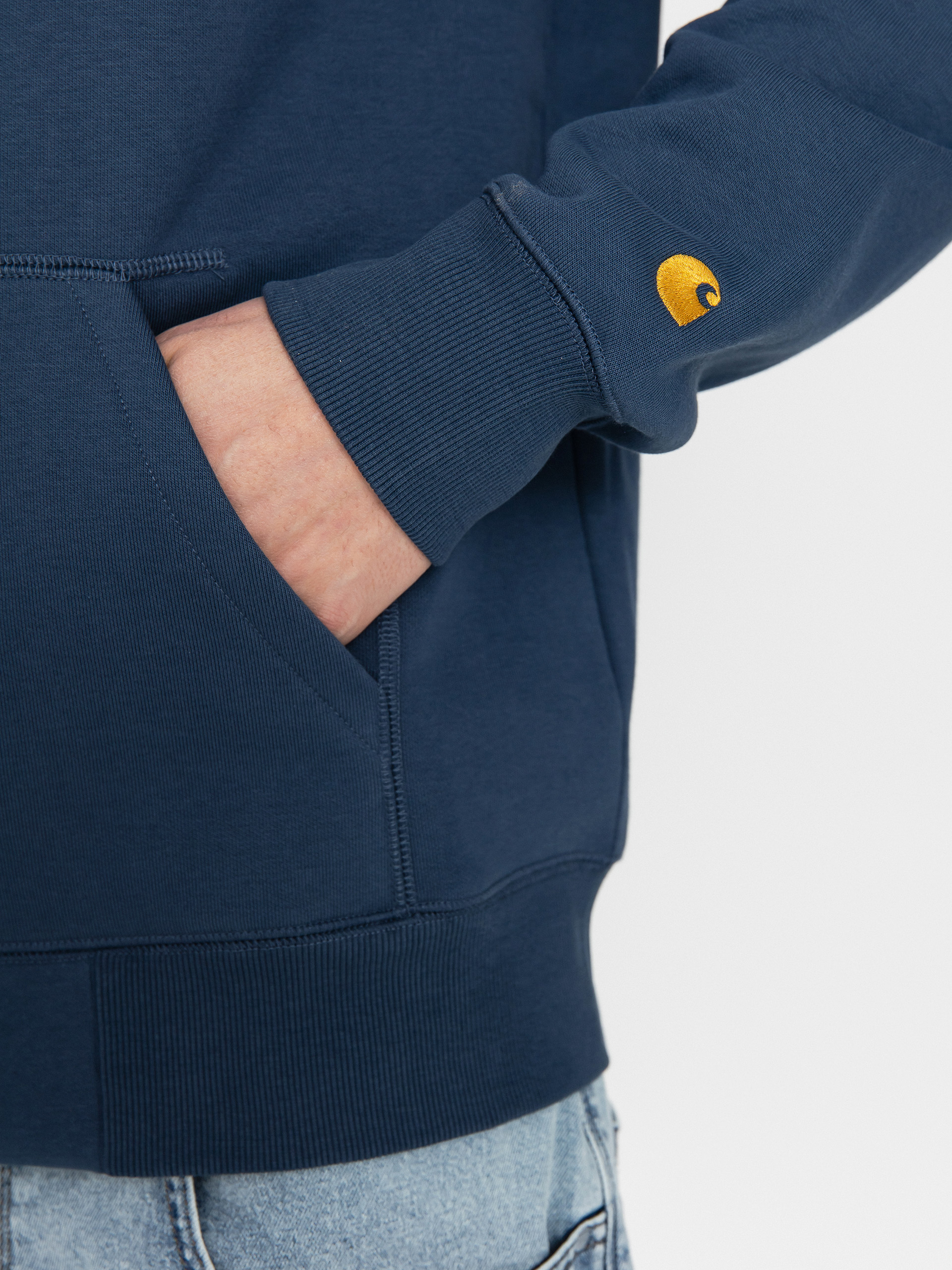 Kapucnis pulóver Carhartt WIP Chase ZHD (dusky blue/gold)