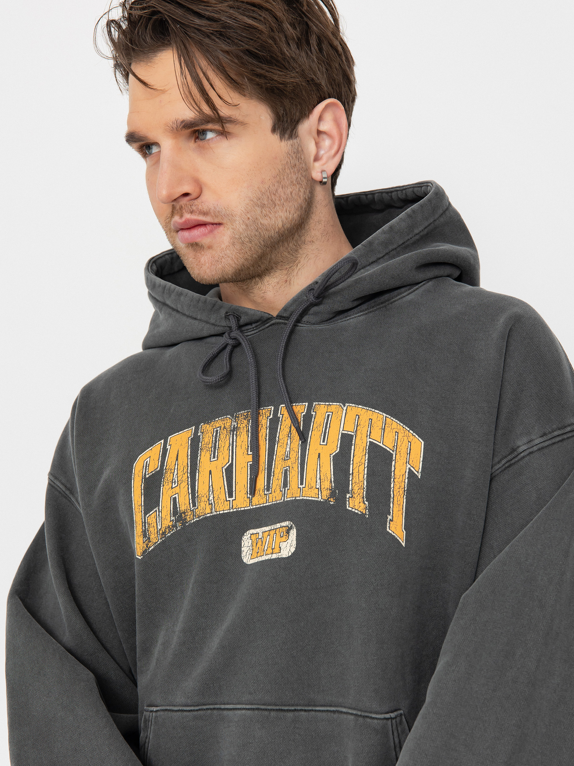 Kapucnis pulóver Carhartt WIP Library HD (black)