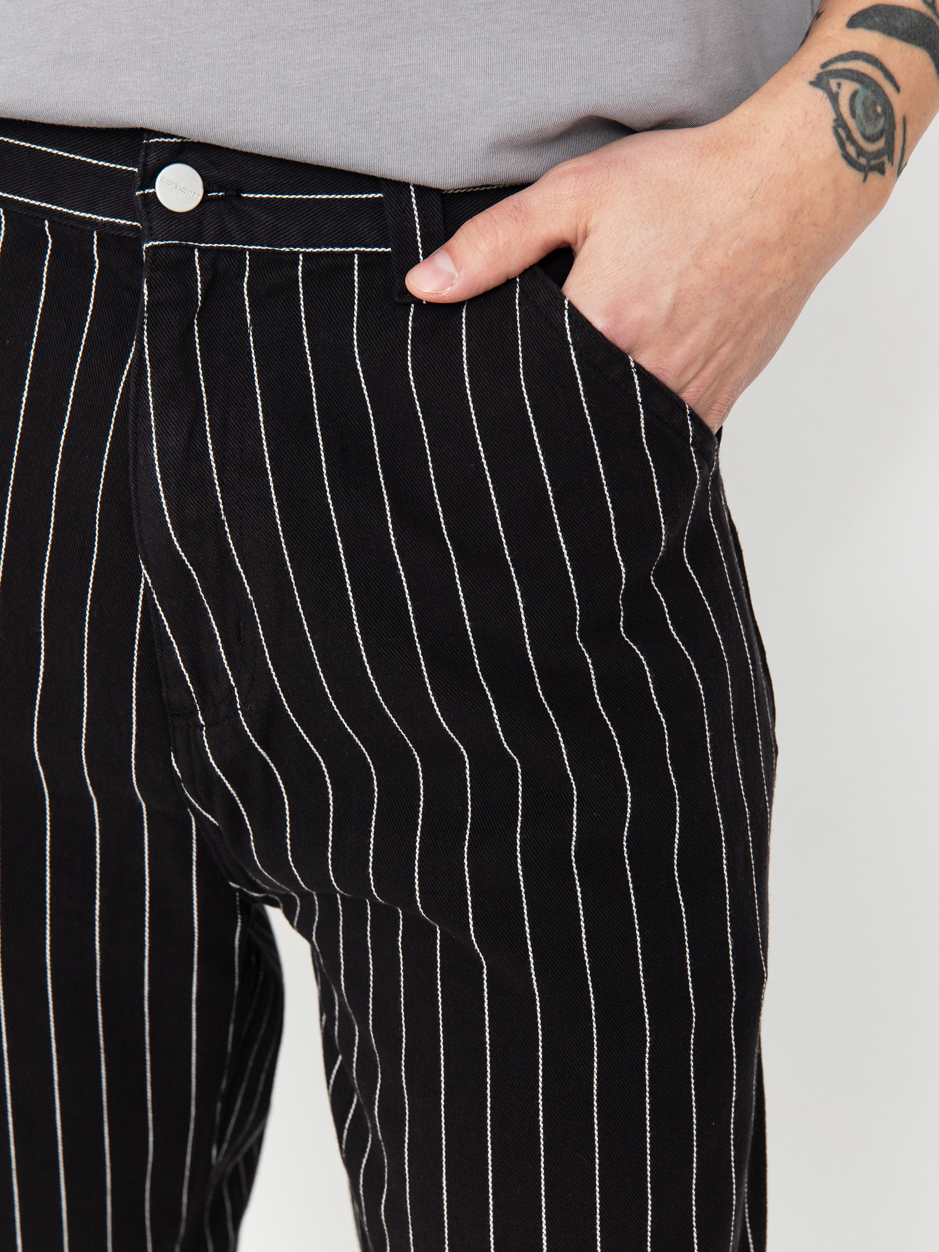 Carhartt WIP OG Single Knee Kisnadrág (seaton stripe/black/wax)