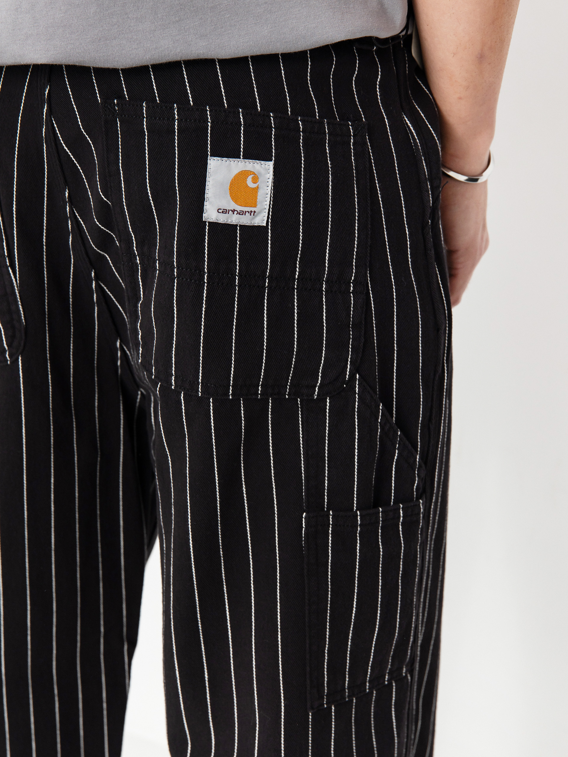 Carhartt WIP OG Single Knee Kisnadrág (seaton stripe/black/wax)