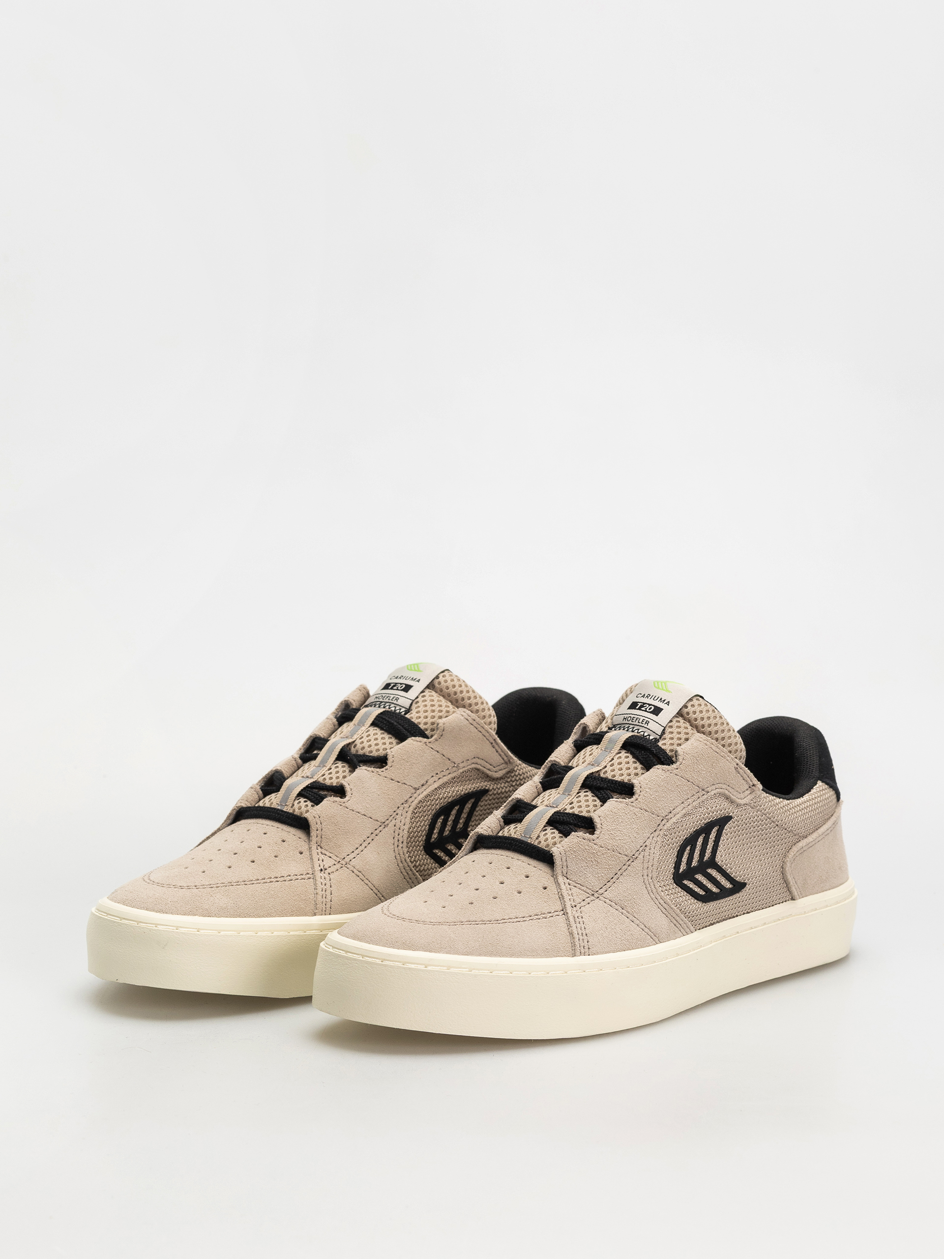 Cariuma T20 Pro Cipők (plaza taupe suede and mesh black logo)