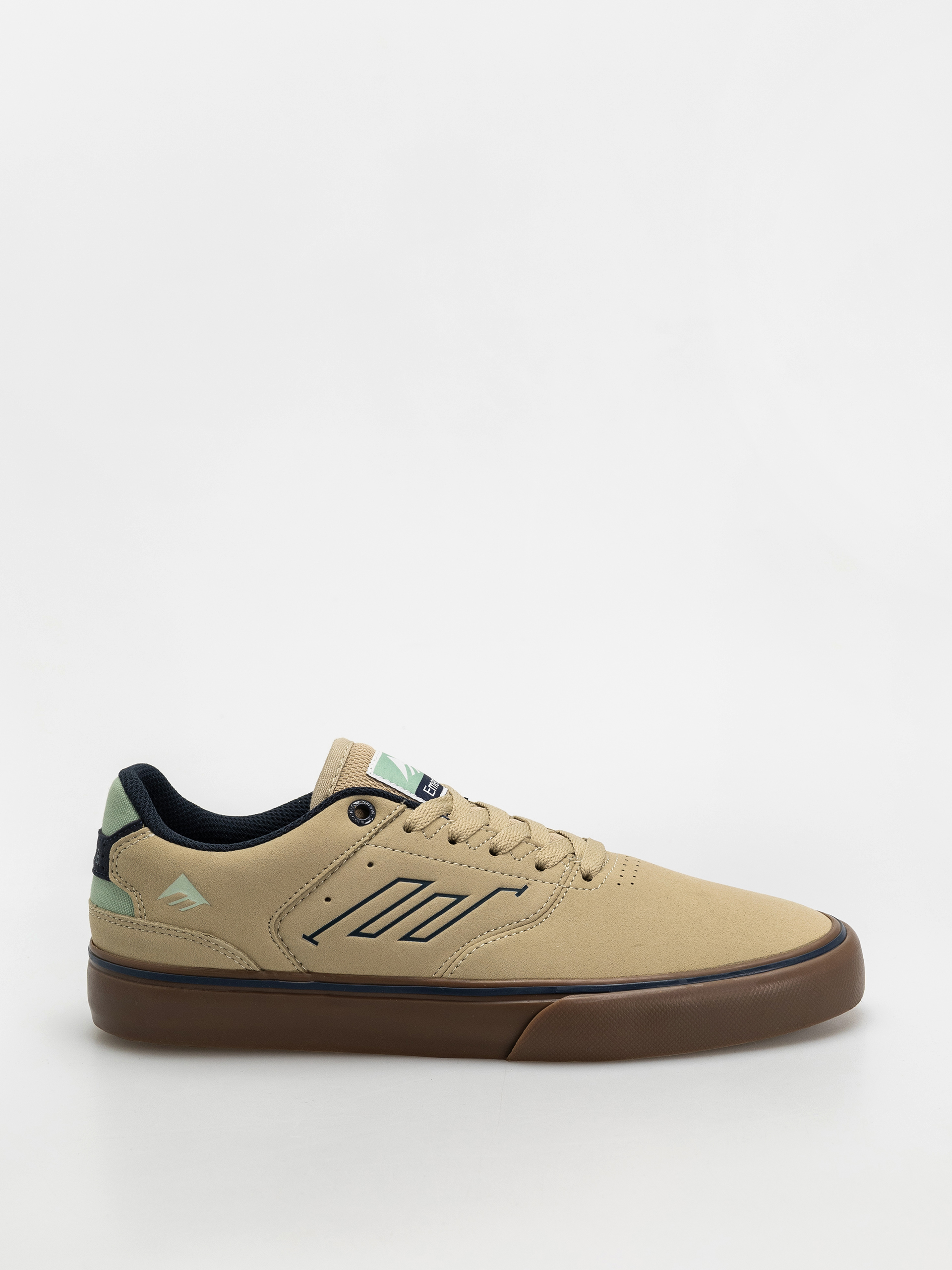 Emerica The Low Vulc Cipők (tan/blue/green)