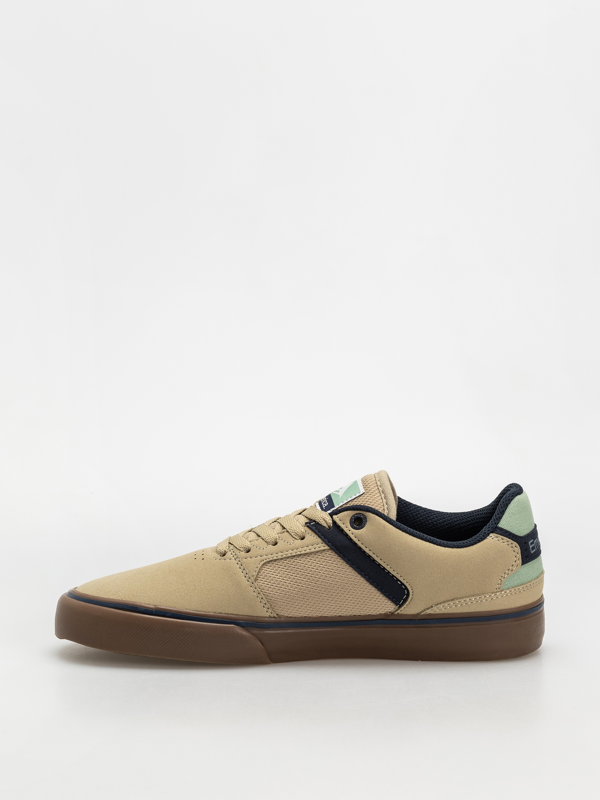 Emerica The Low Vulc Cipők (tan/blue/green)