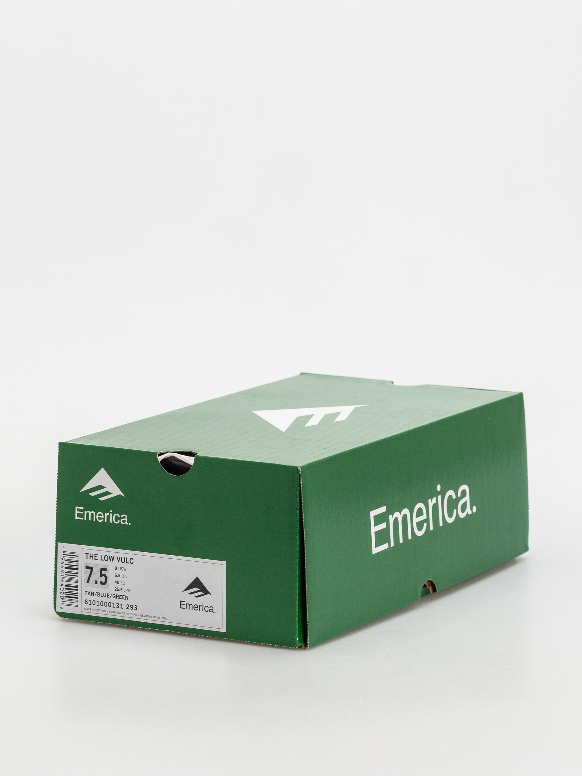 Emerica The Low Vulc Cipők (tan/blue/green)
