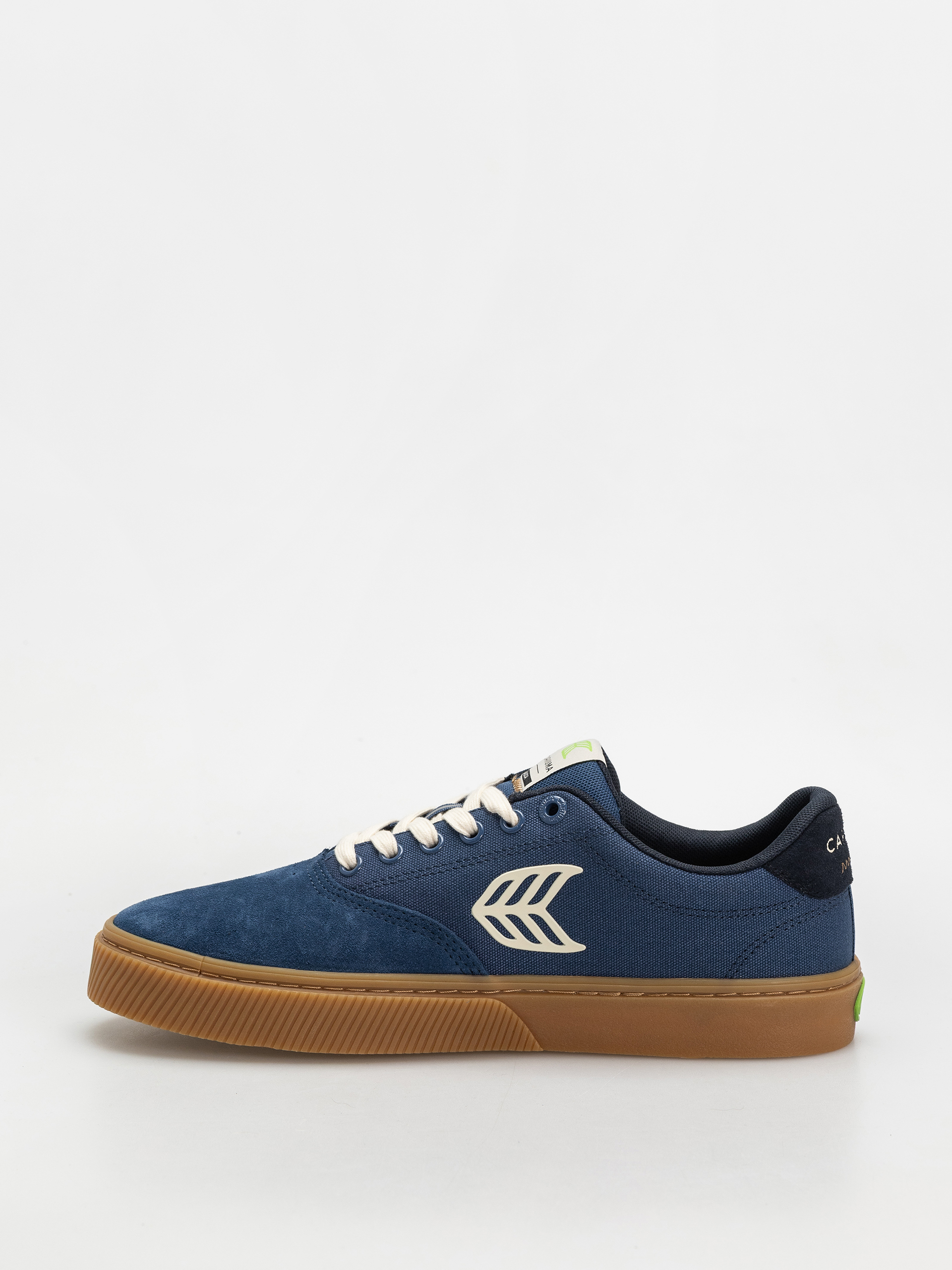 Cariuma Naioca Pro Cipők (gum shadow blue suede and canvas ivory logo navy)