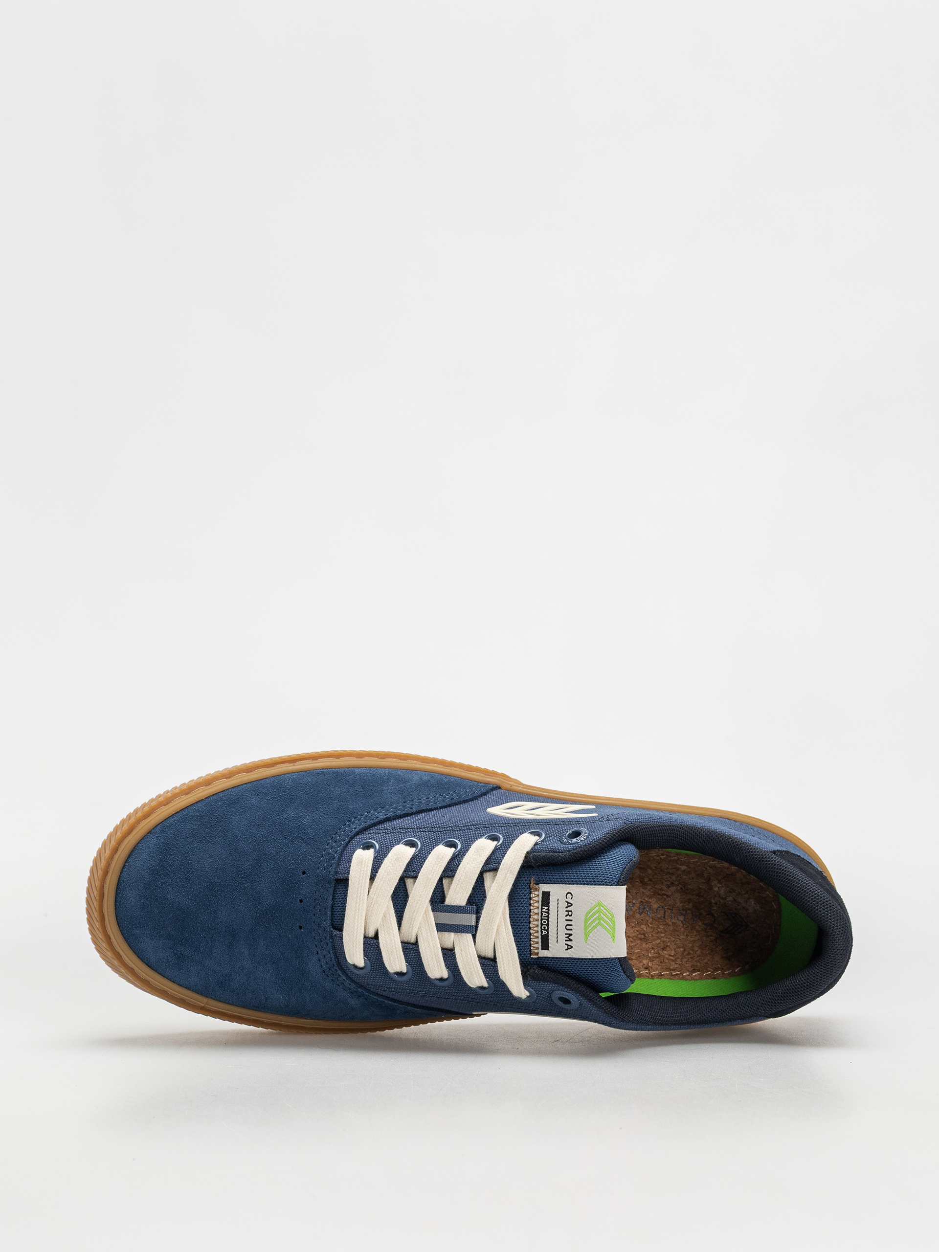Cariuma Naioca Pro Cipők (gum shadow blue suede and canvas ivory logo navy)