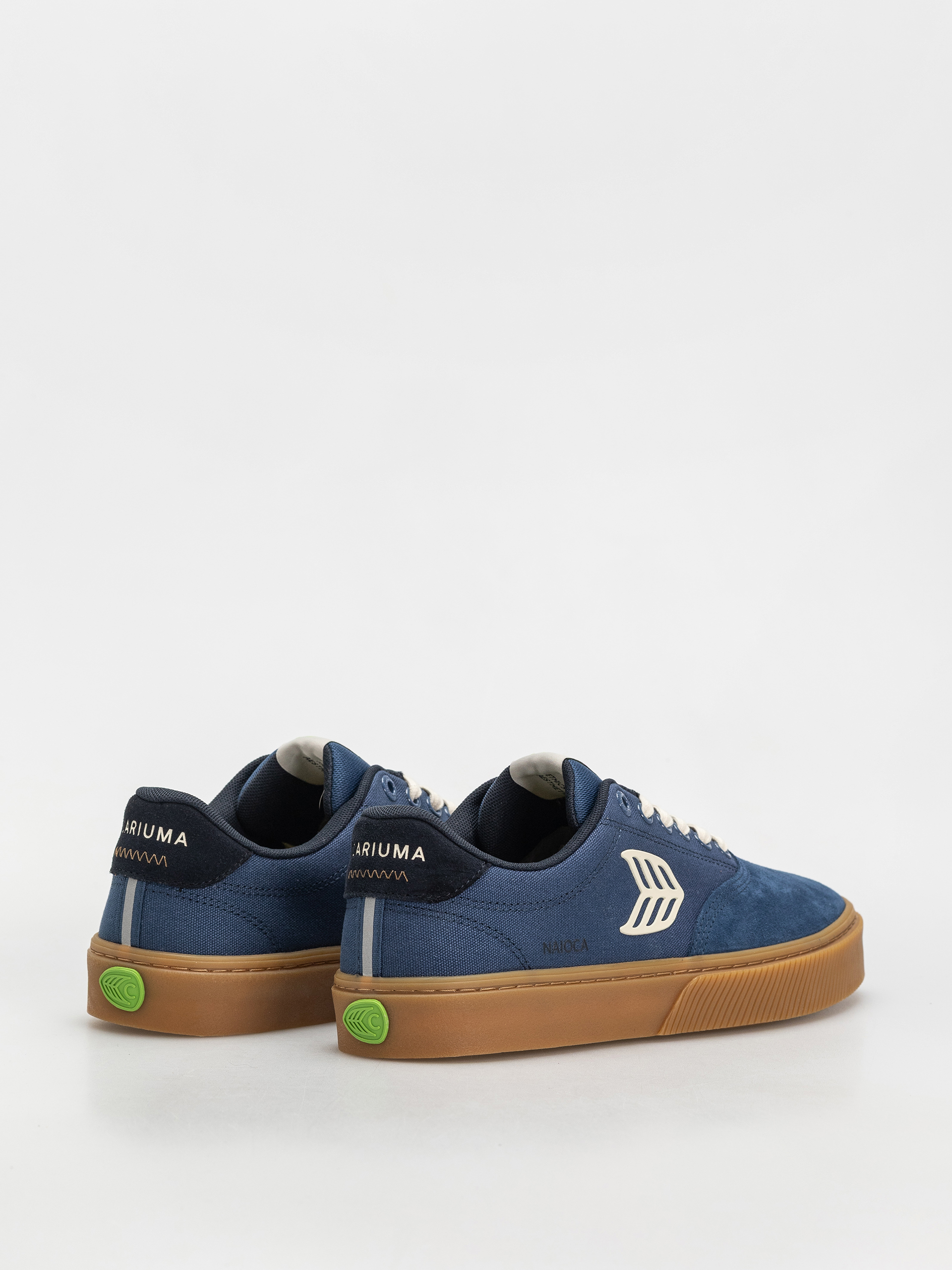 Cariuma Naioca Pro Cipők (gum shadow blue suede and canvas ivory logo navy)