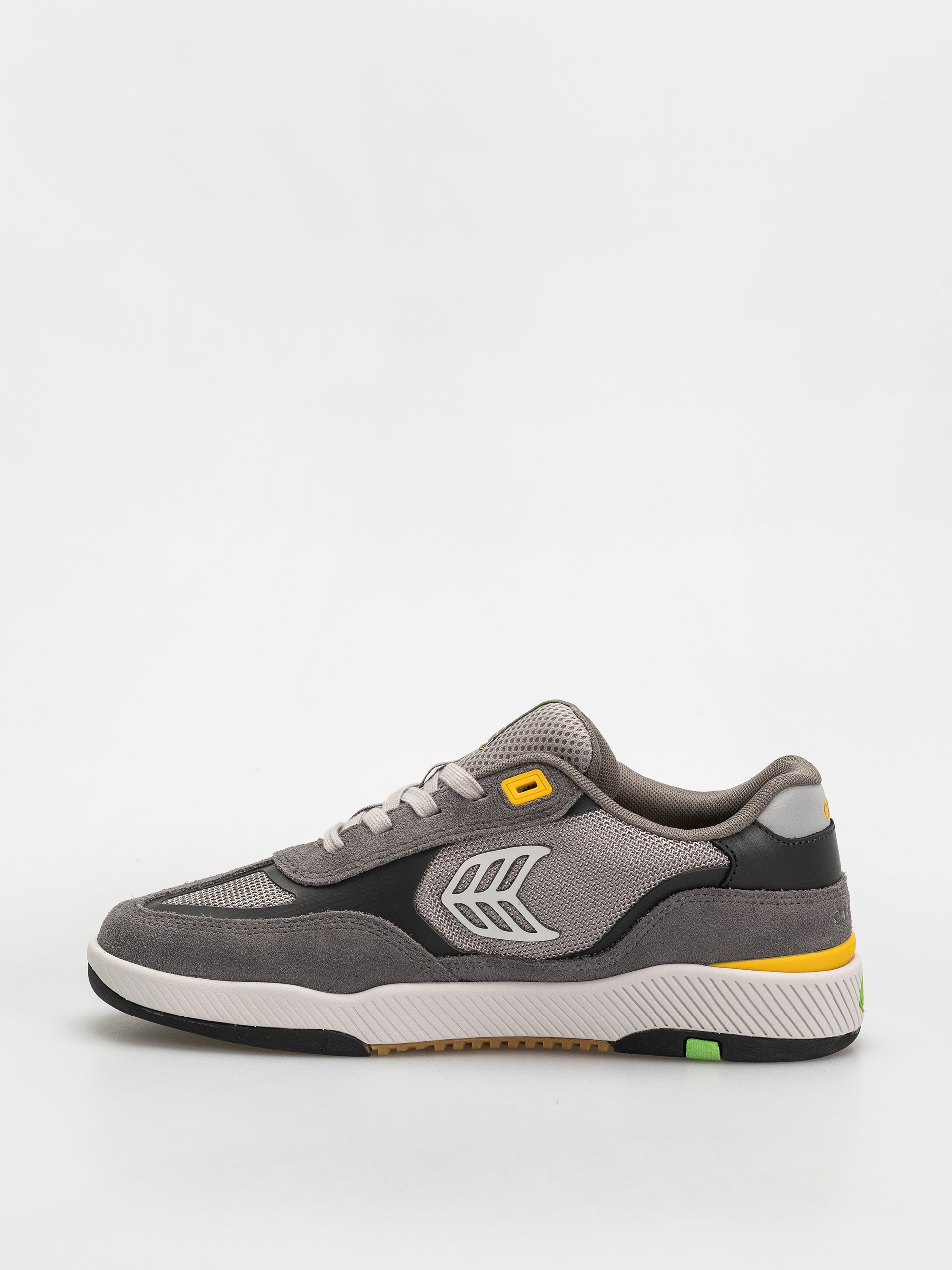 Cariuma Skategoat C25 Pro Cipők (charcoal grey suede light grey mesh ice logo yellow)