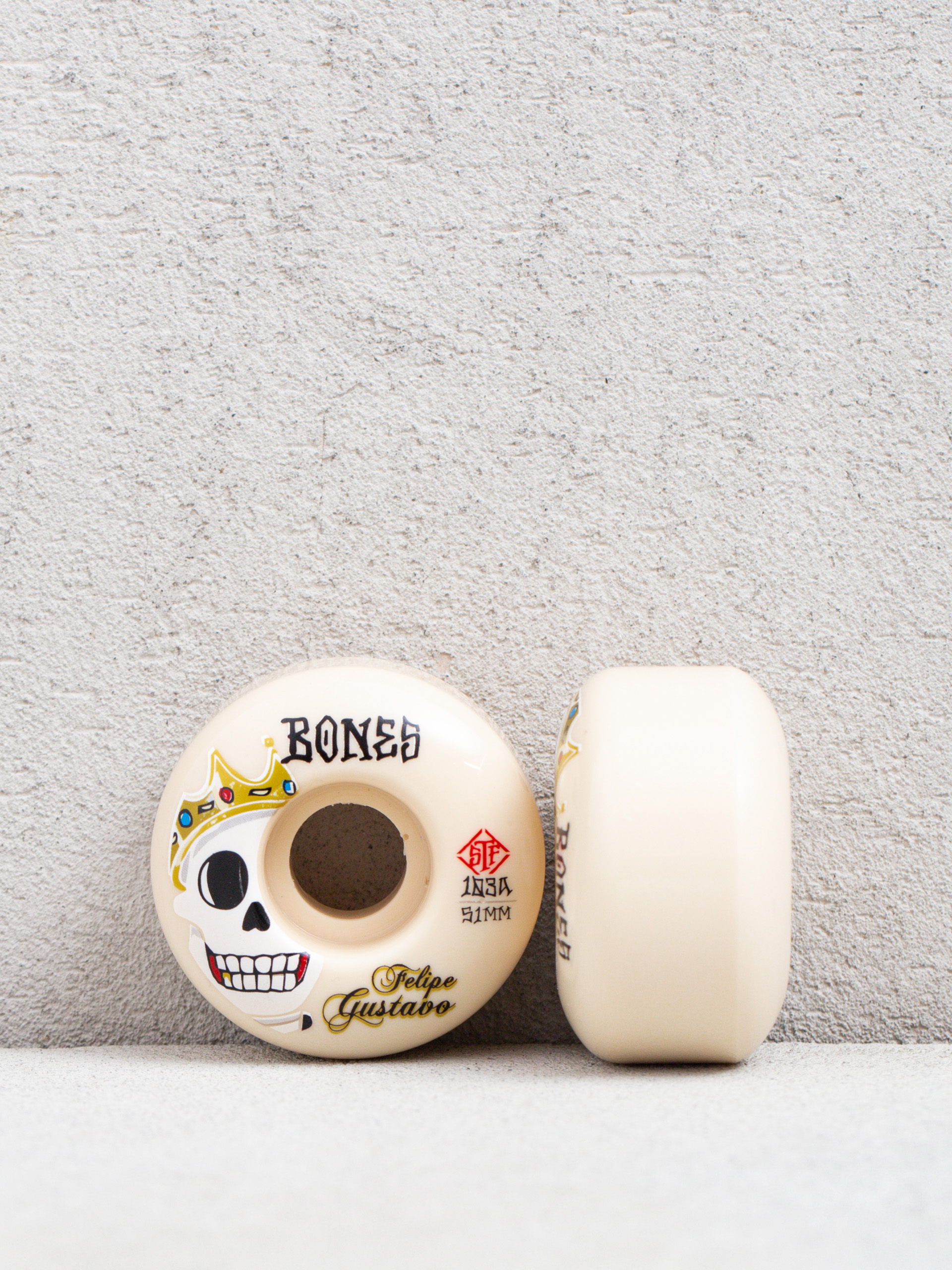 Bones Gustavo Notorious Streettech V1 103A Gördeszka kerék (white)