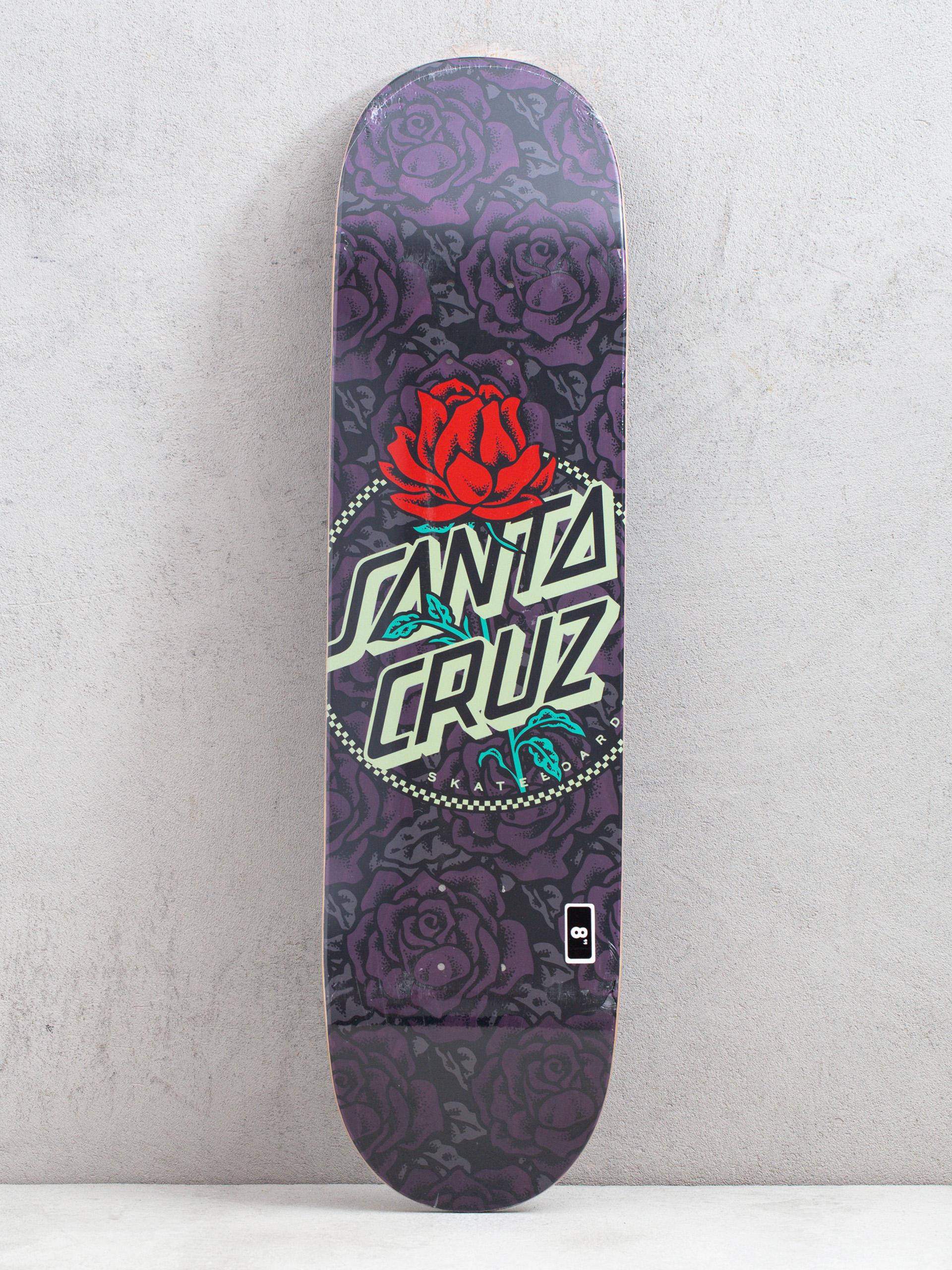 Santa Cruz Rosette Ringed Dot Gördeszka lap (black/purple)