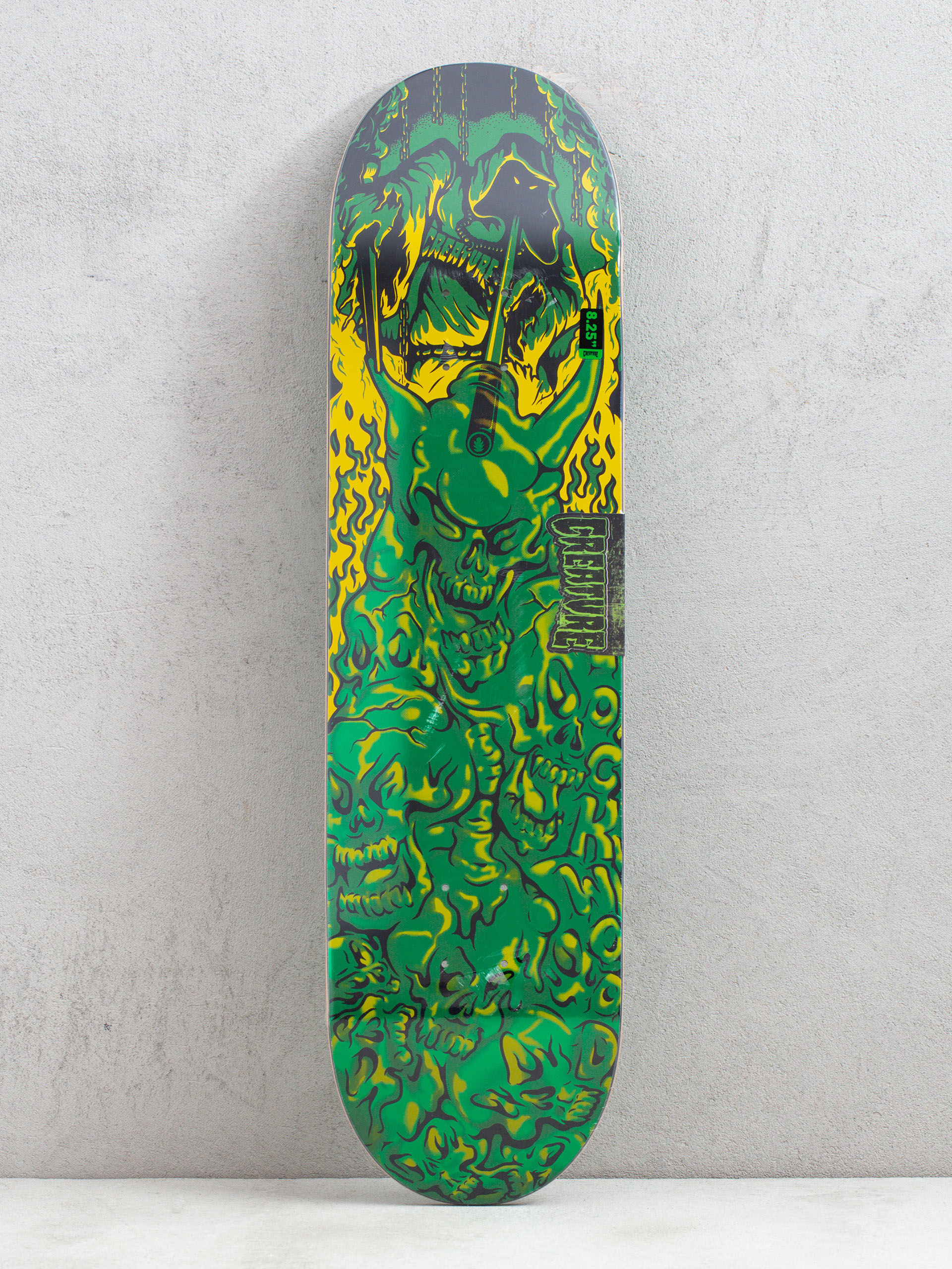 Creature Lock Wood Fumes Pro Gördeszka lap (black/green/yellow)