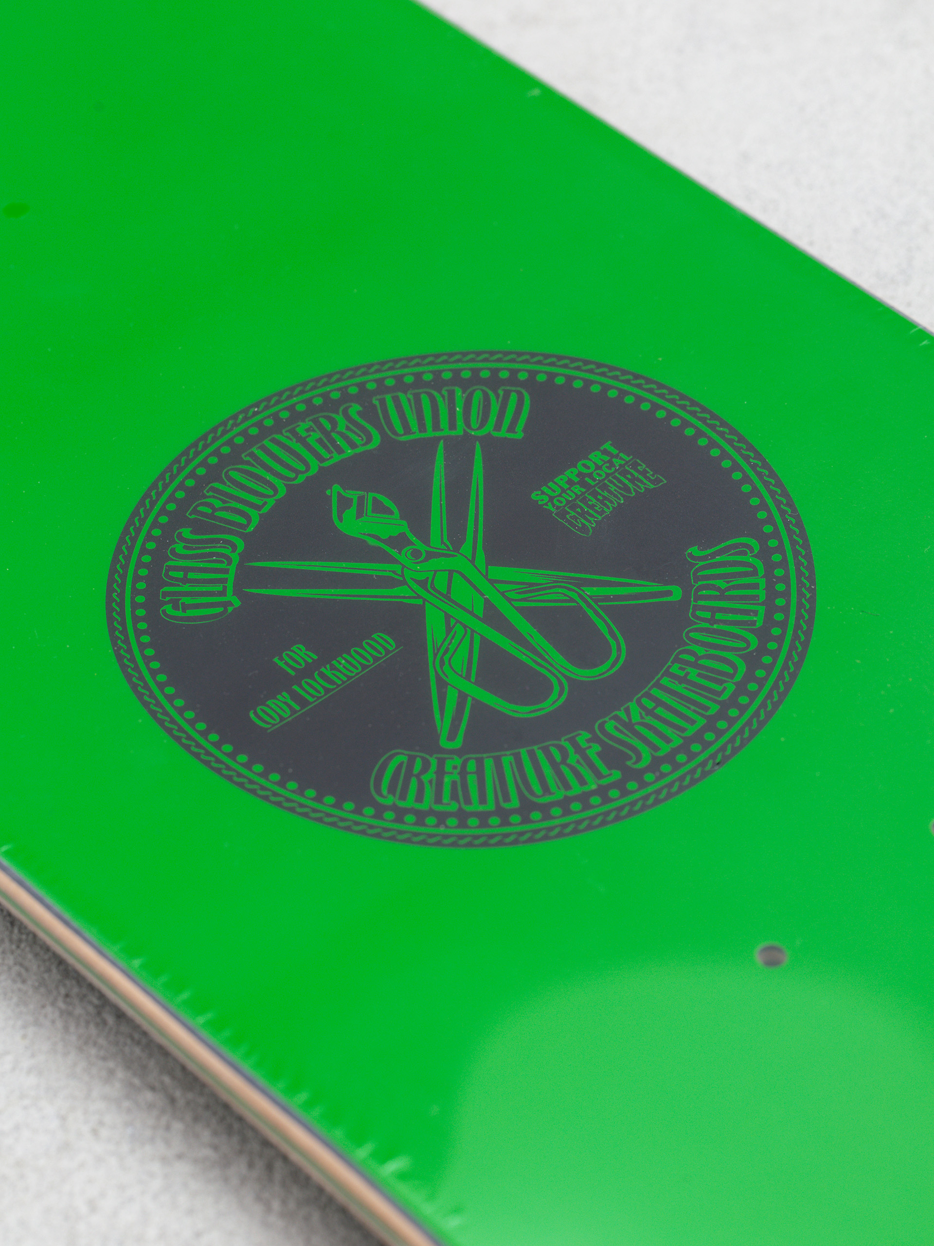 Creature Lock Wood Fumes Pro Gördeszka lap (black/green/yellow)