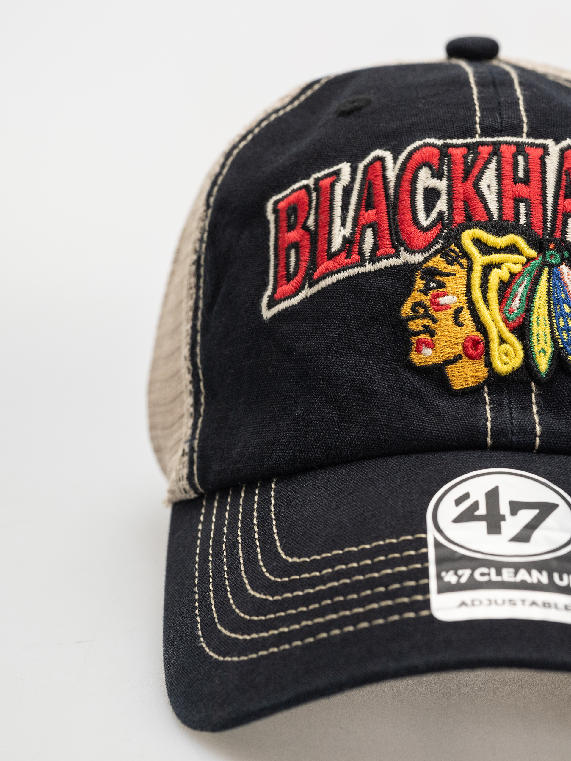 Baseball sapka 47 Brand NHL Chicago Blackhawks Tuscaloosa (vintage black)
