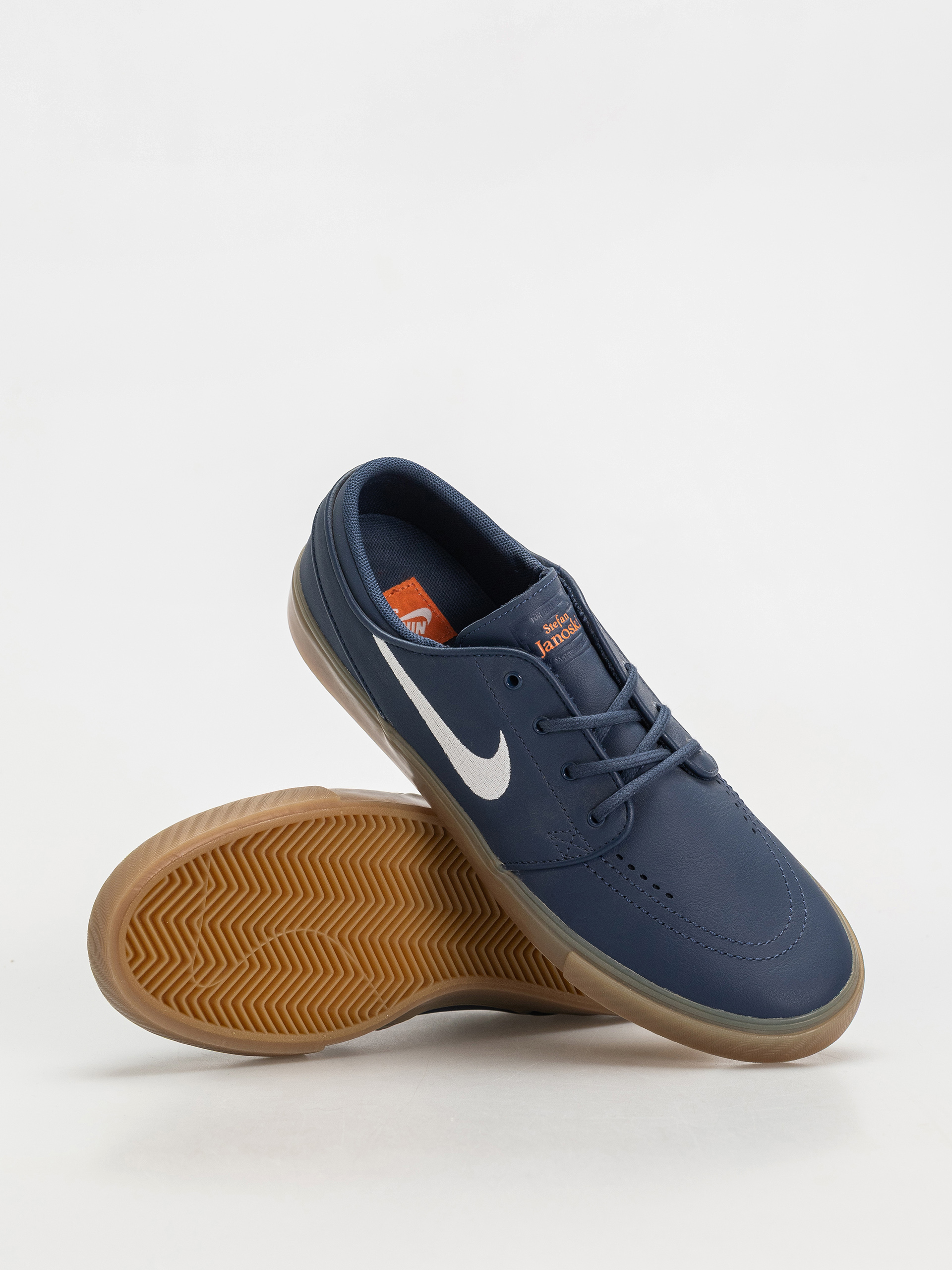 Nike SB Zoom Janoski Og+ Iso Cipők (navy/white navy gum light brown)