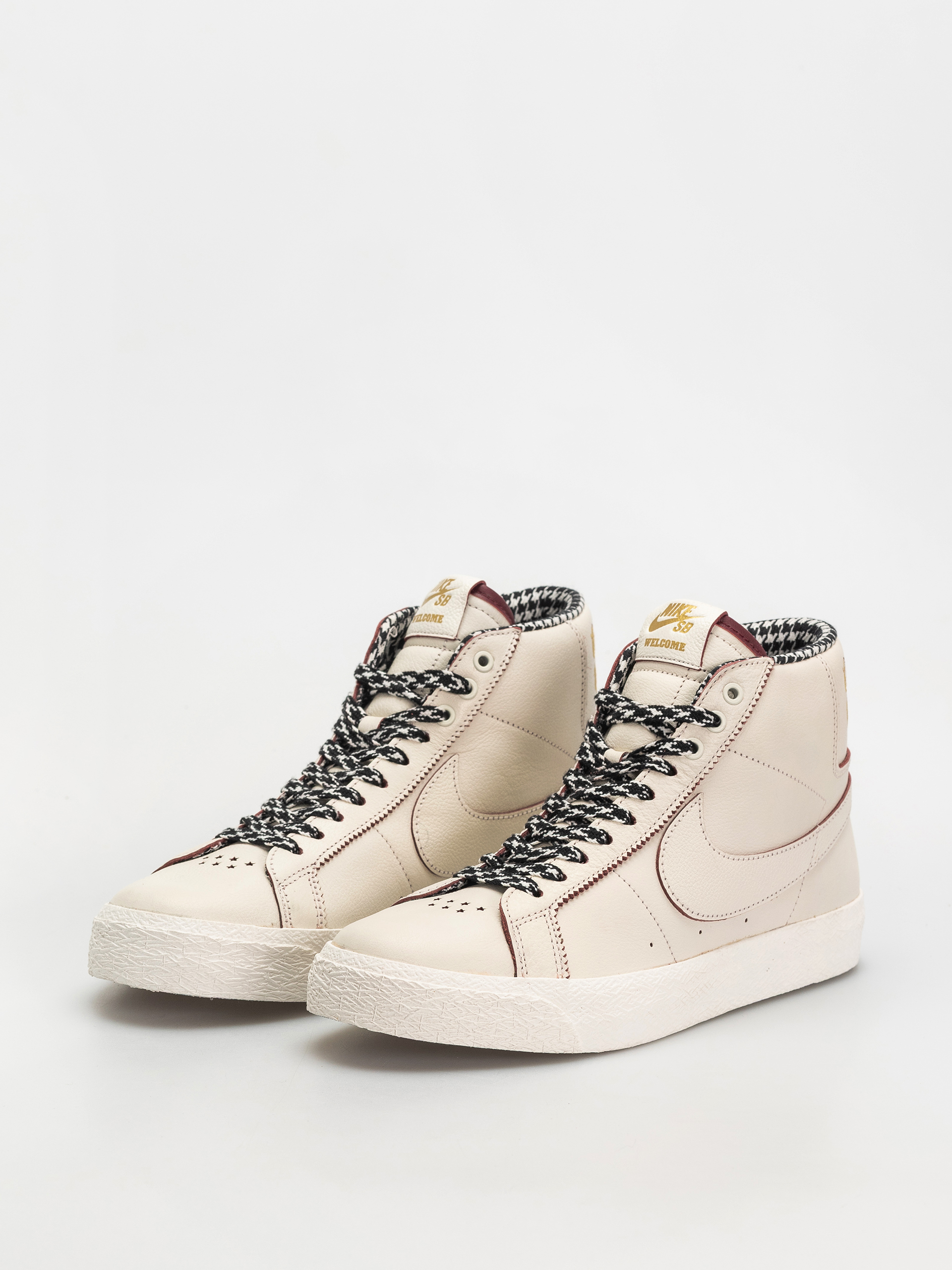 Nike SB Zoom Blazer Mid Welcome Skateboarding Cipők (sail/dark beetroot/white)