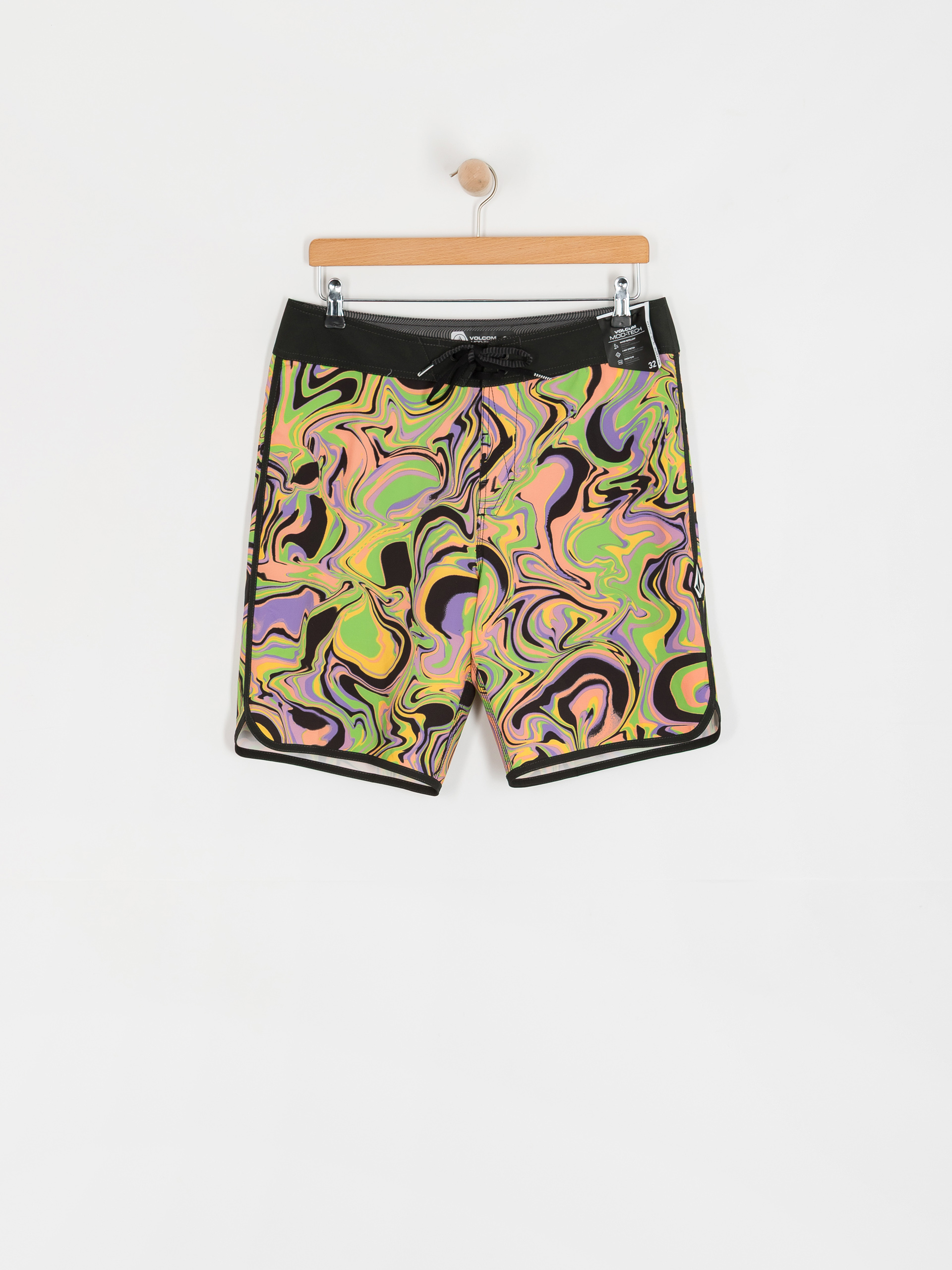 Volcom Infuse Scallop Mod 19 Boardshort (steel purple)