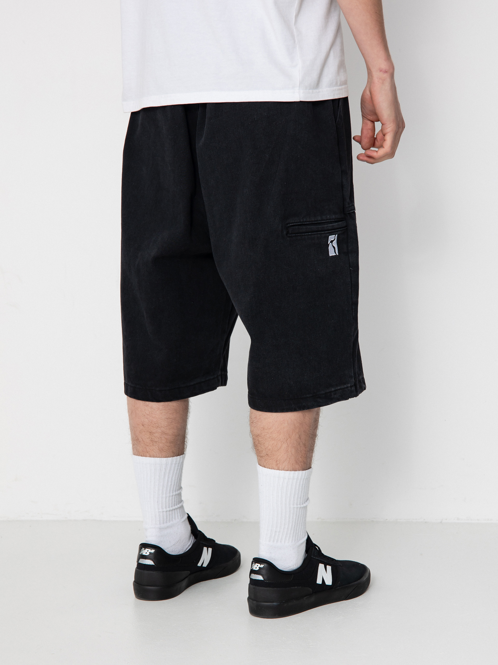 Rövidnadrág Poetic Collective Painter (black denim)