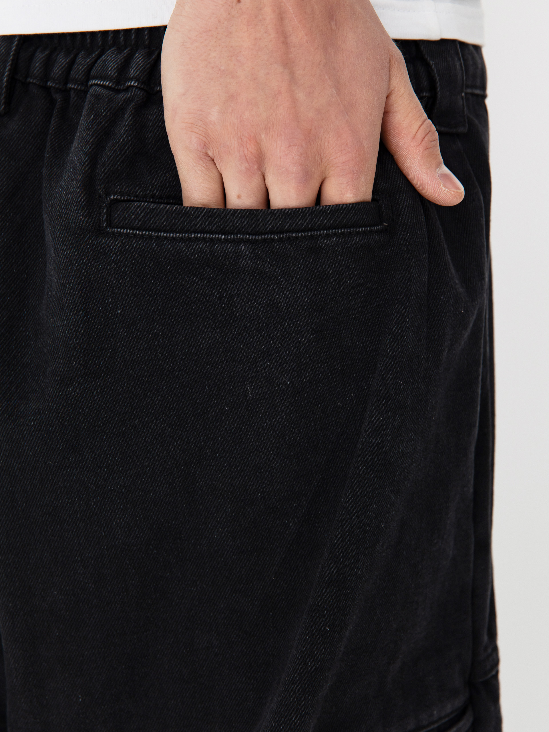 Rövidnadrág Poetic Collective Painter (black denim)