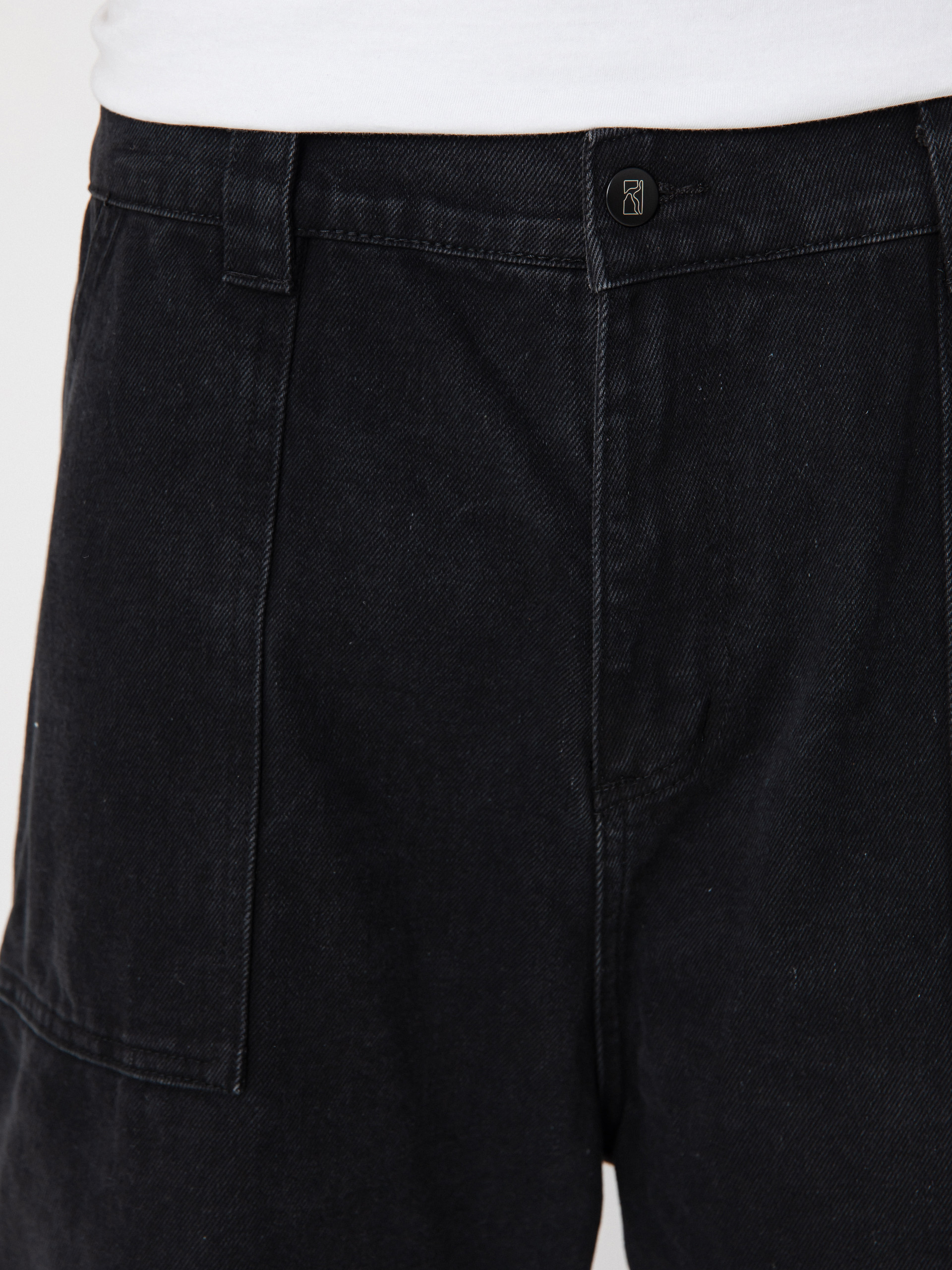 Rövidnadrág Poetic Collective Painter (black denim)