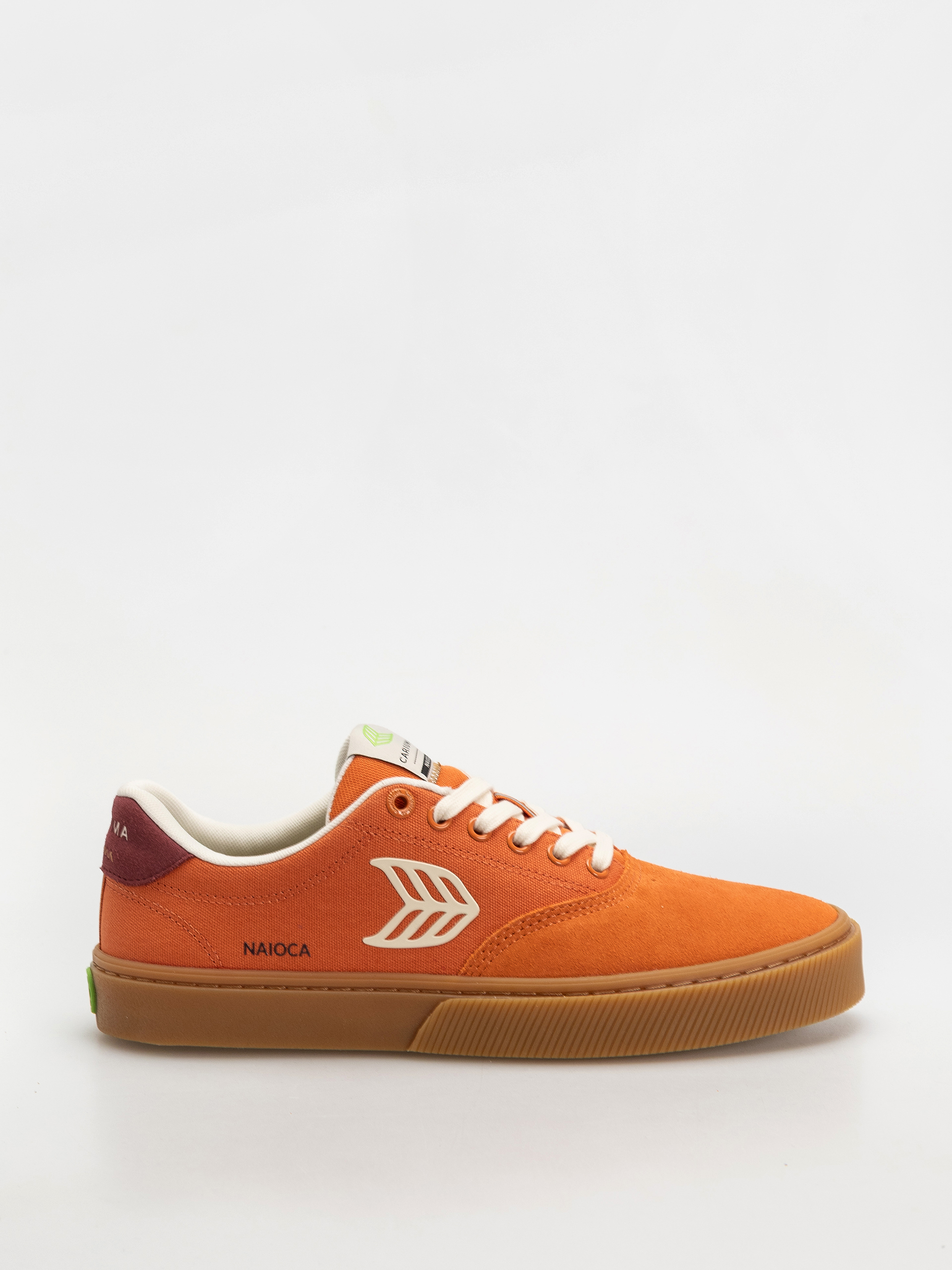 Cariuma Naioca Pro Cipu0151k (gum burnt orange suede and canvas ivory logo ruby wine)