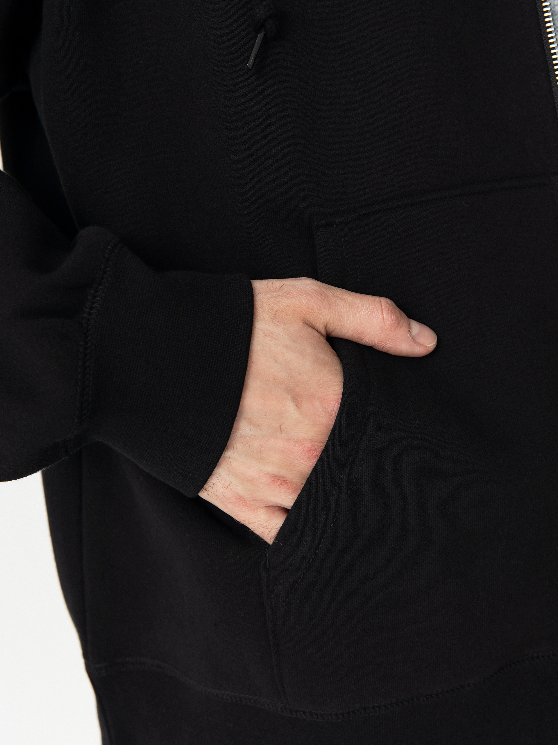 OBEY Established Works Bold ZHD Kapucnis pulóver (black)