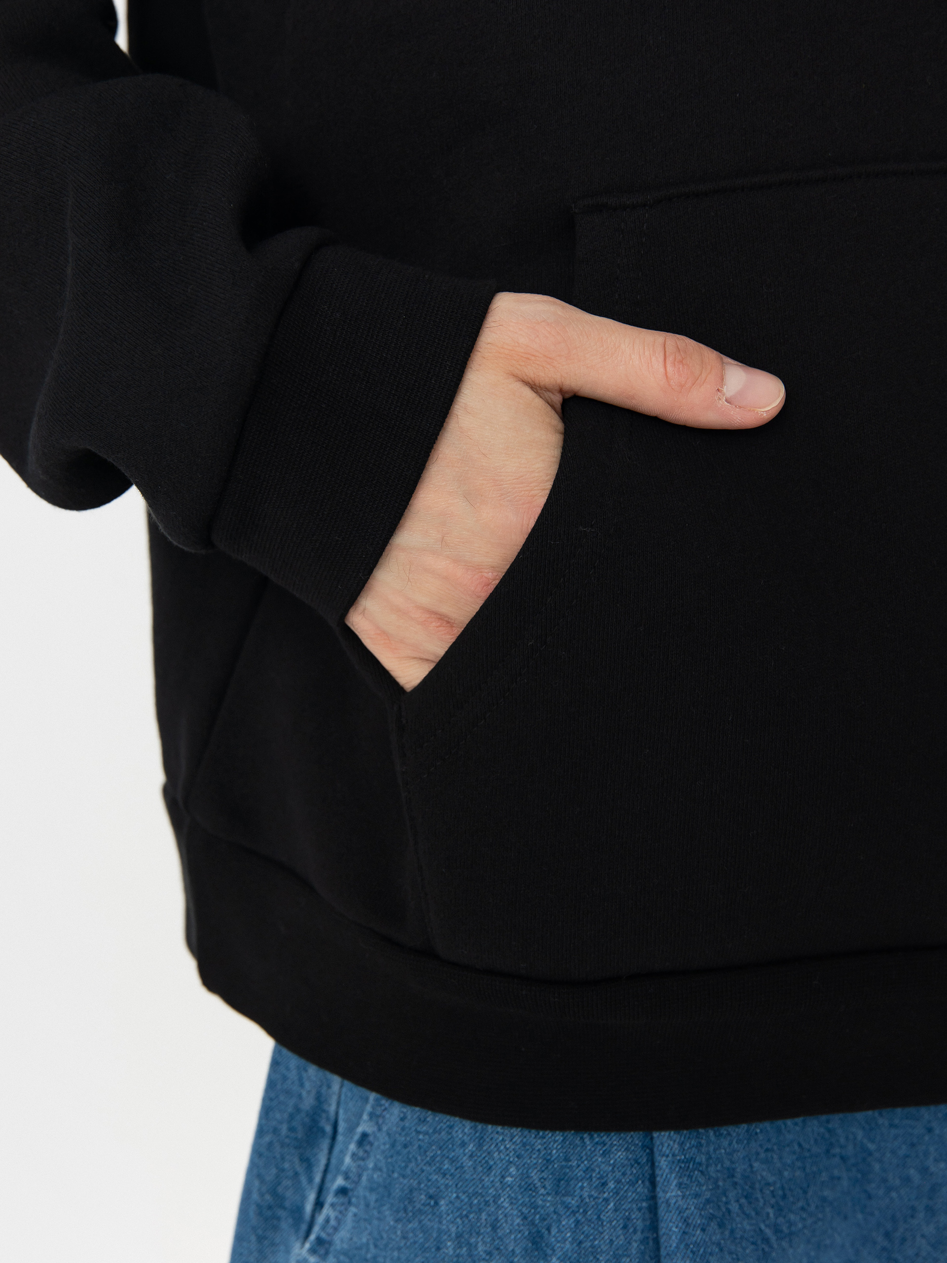 OBEY New Visions Extra Heavy HD Kapucnis pulóver (black)