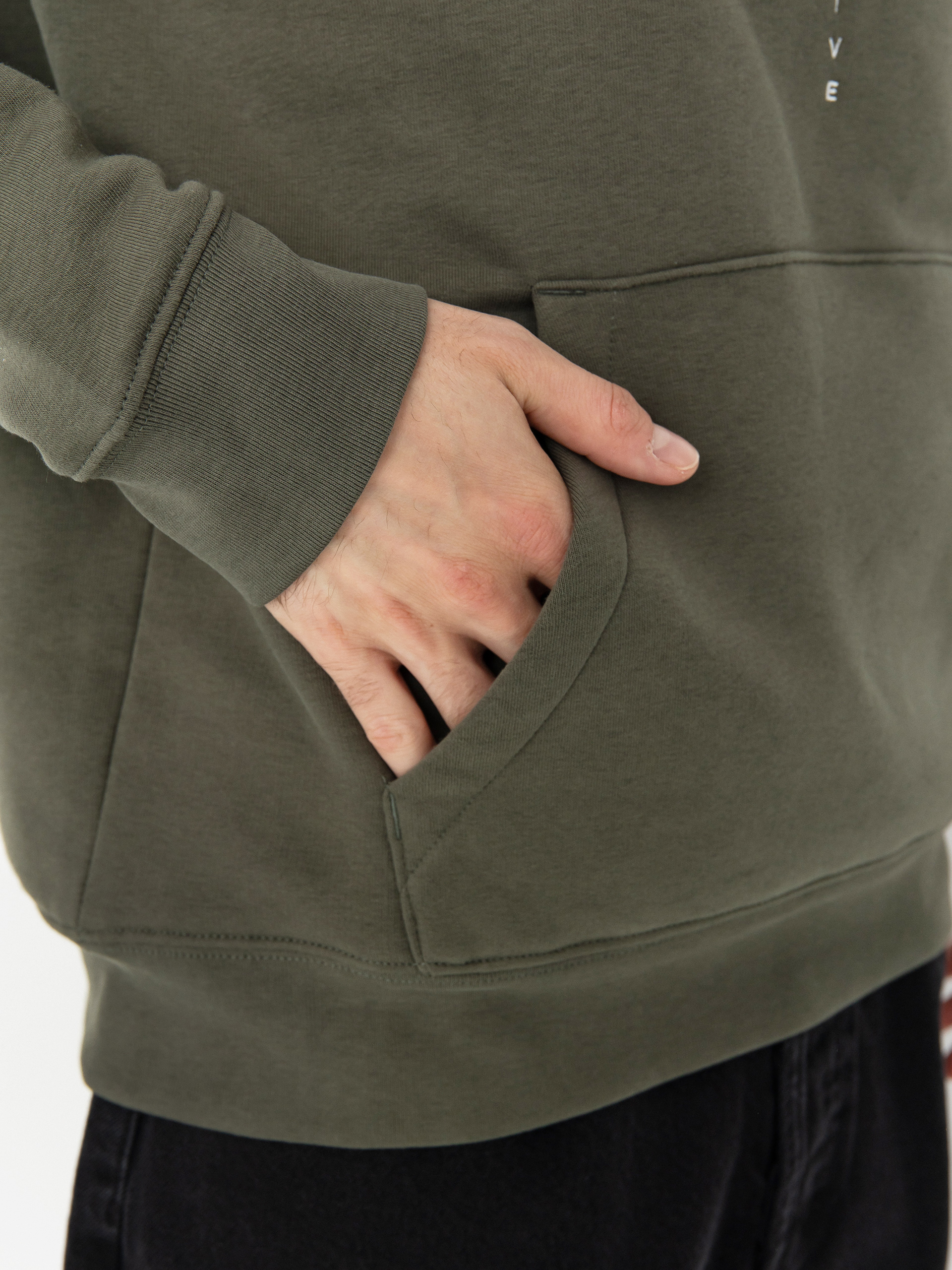 Poetic Collective Flower HD Kapucnis pulóver (khaki)